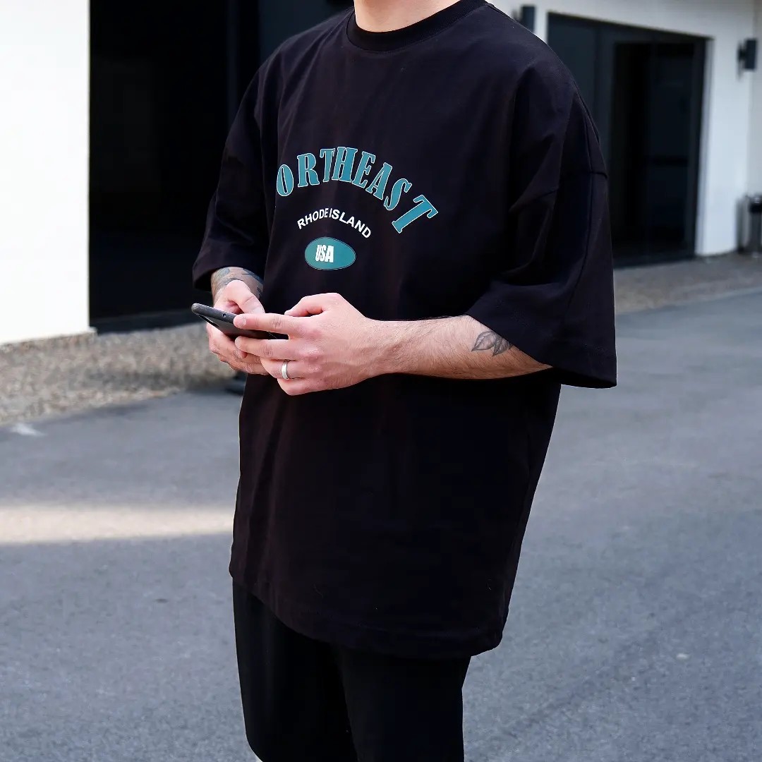 Northeast Black Extra Oversize Tshirt
