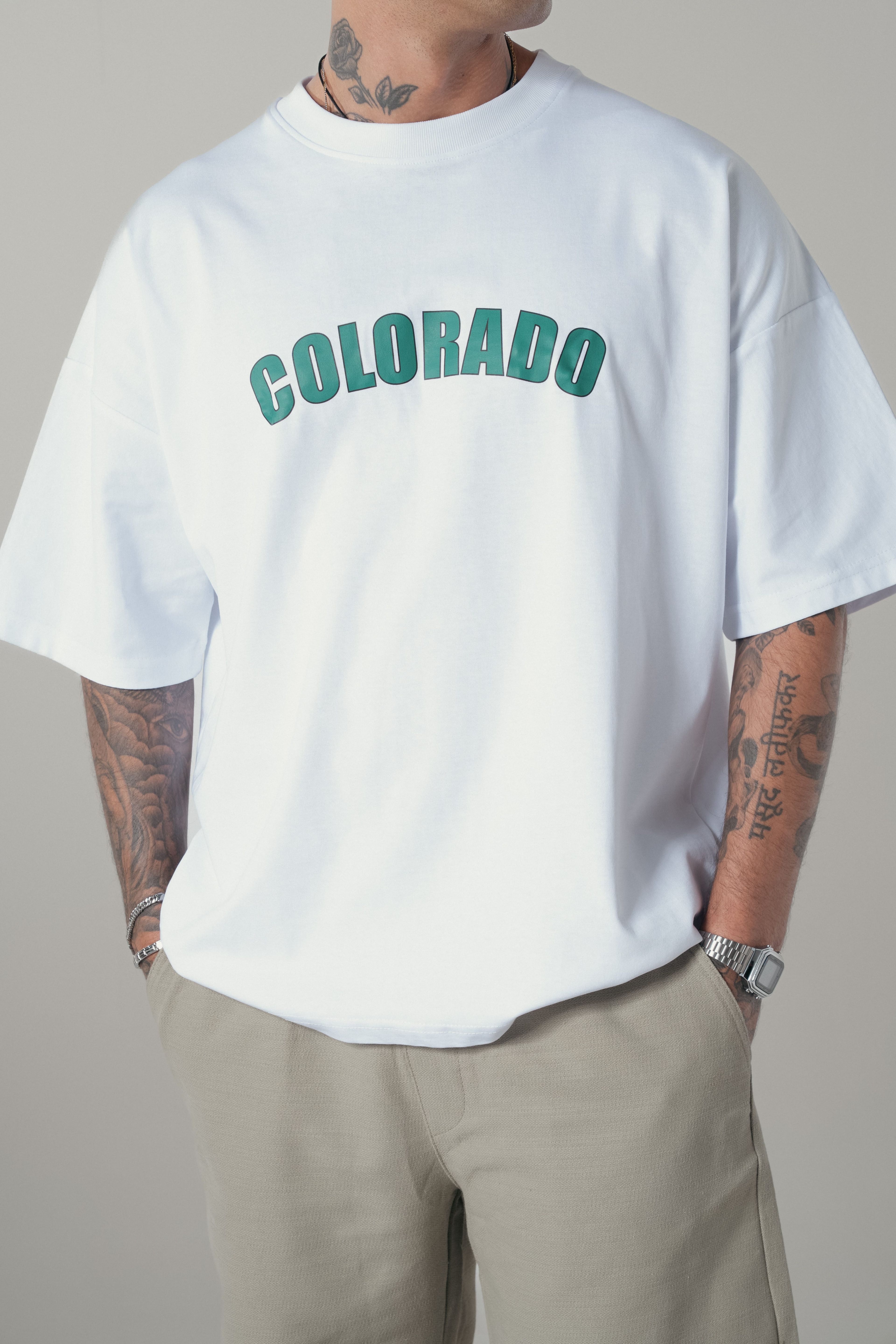 Colorado Beyaz Extra Oversize Tshirt