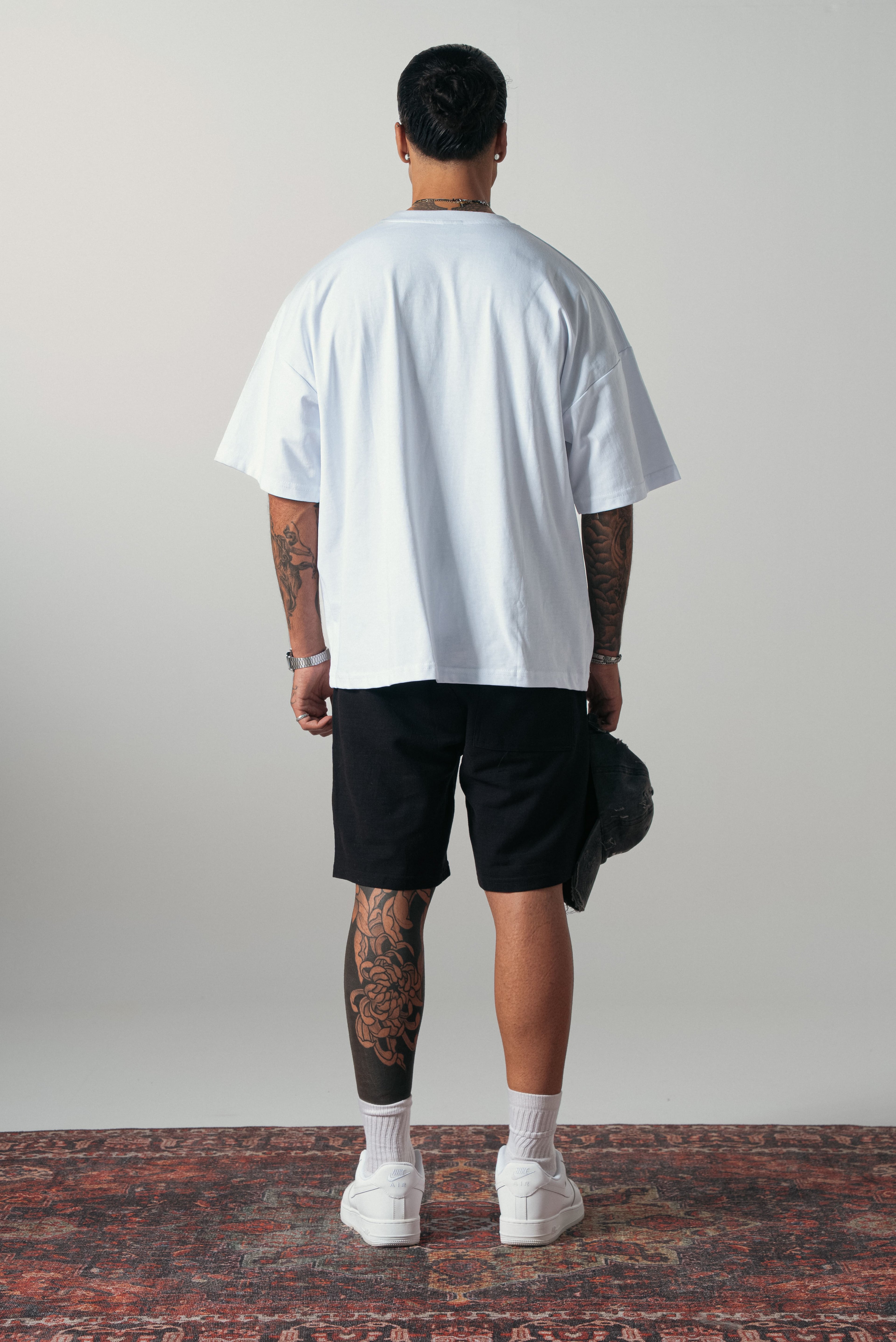 Beyaz Extra Oversize Basic Tshirt