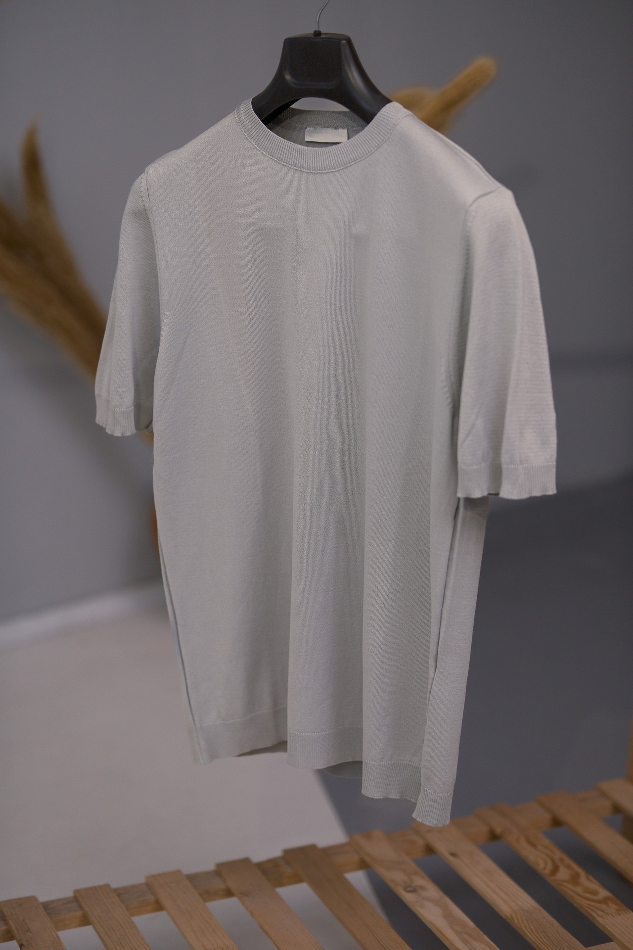 Smoke Gray Casual Triko 