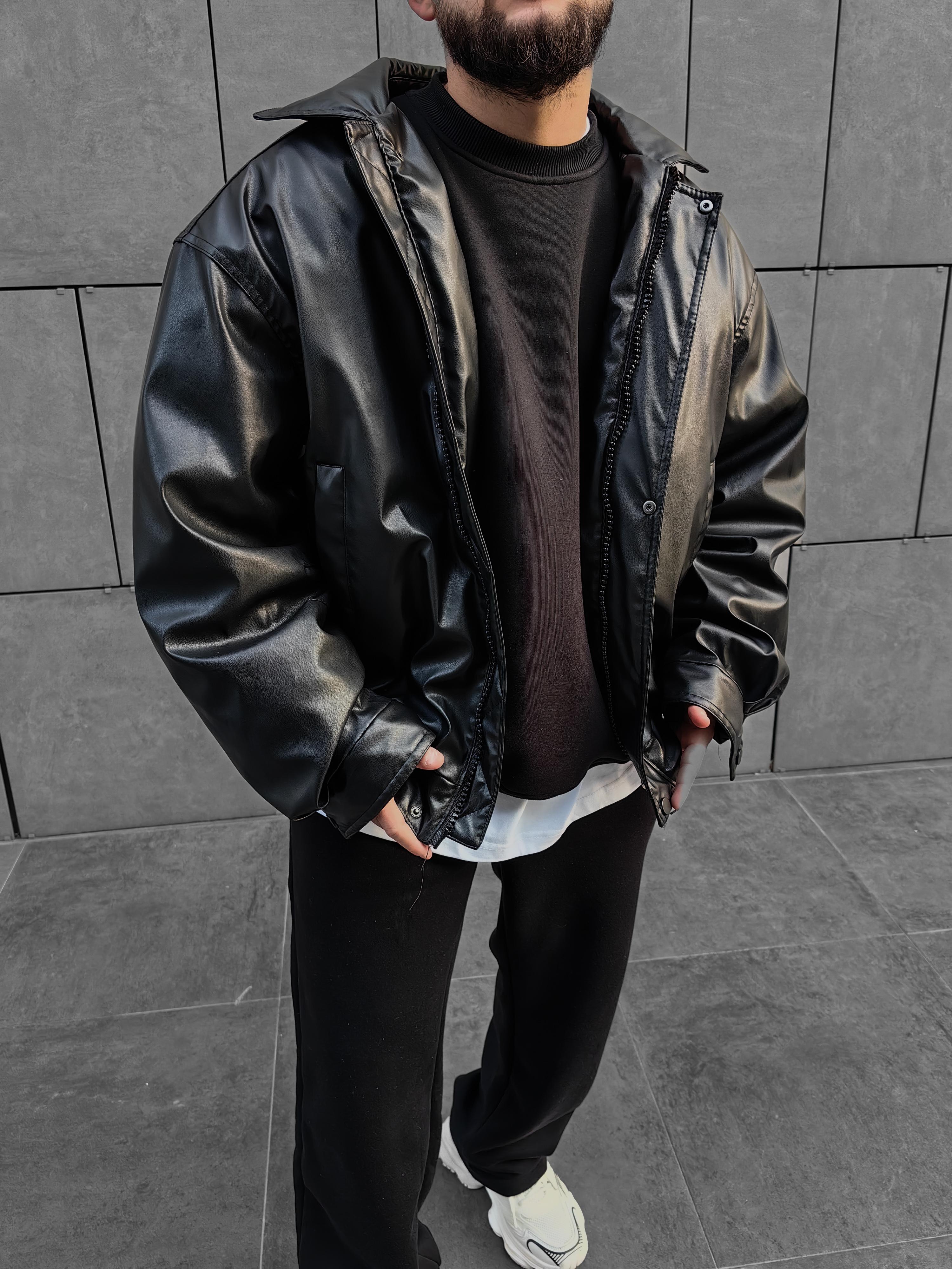Oversize Deri Ceket