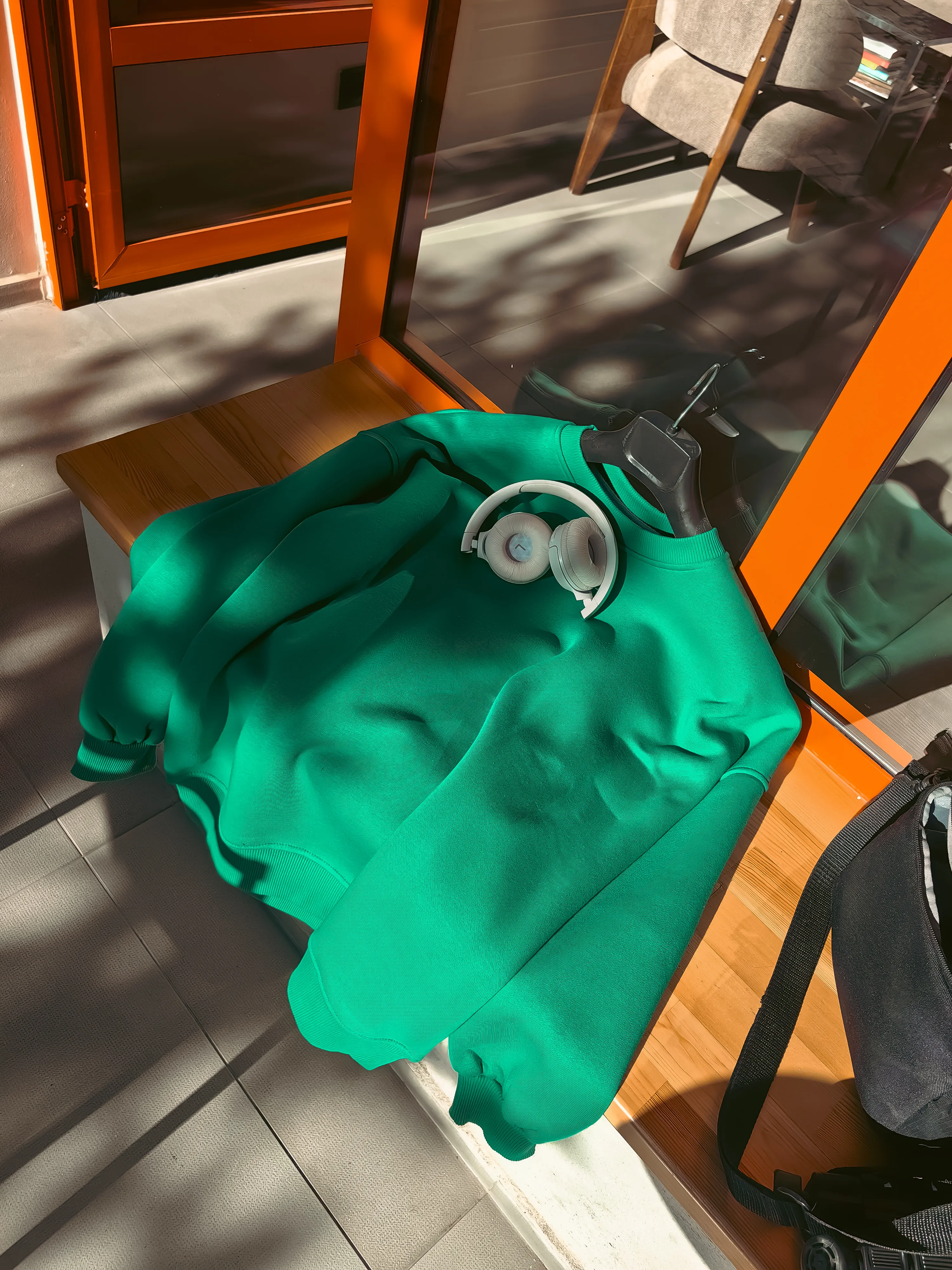 Benetton Yeşil Extra Oversize Sweatshirt