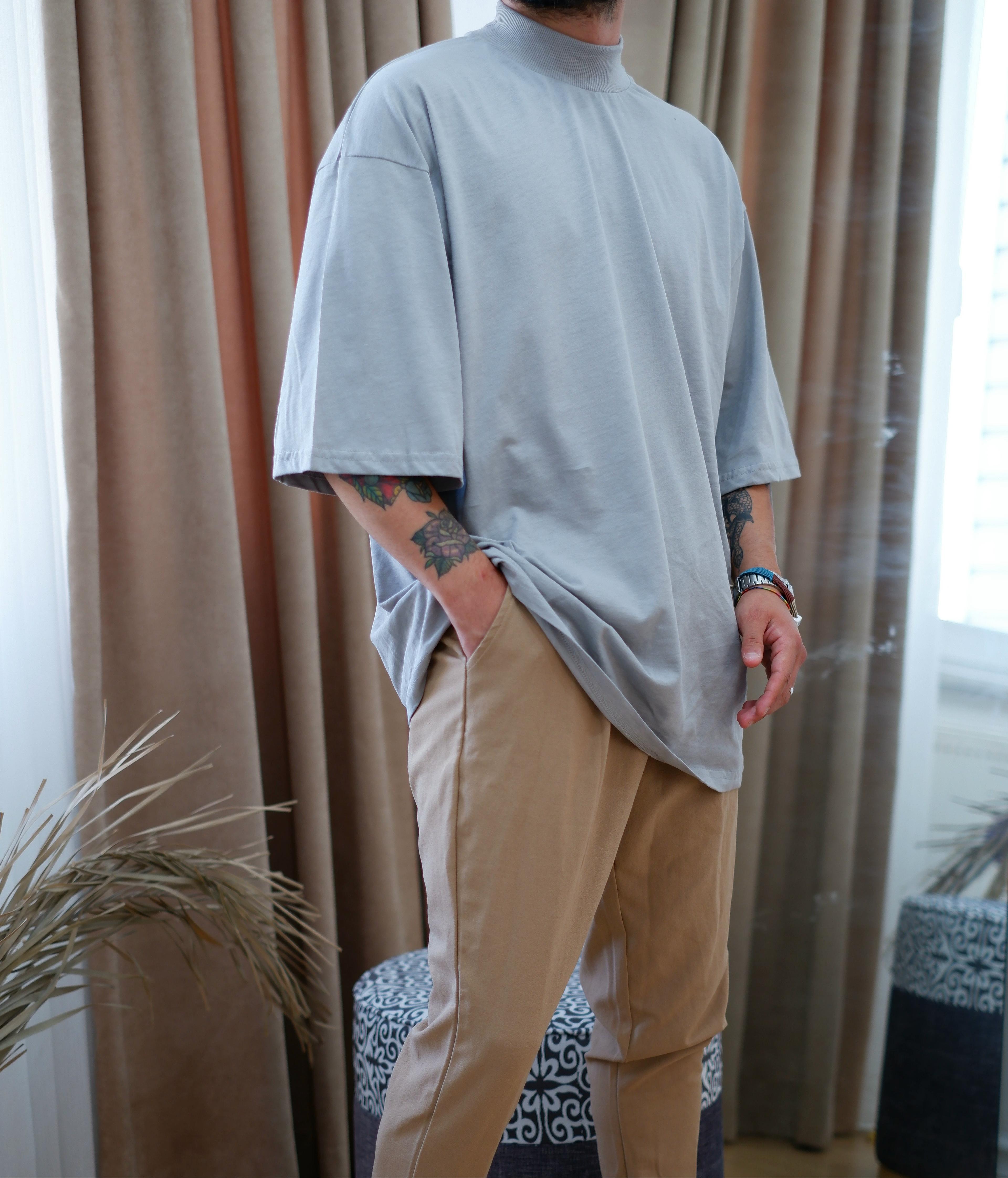 Smoke Gray Wsw Ekstra Oversize Tshirt