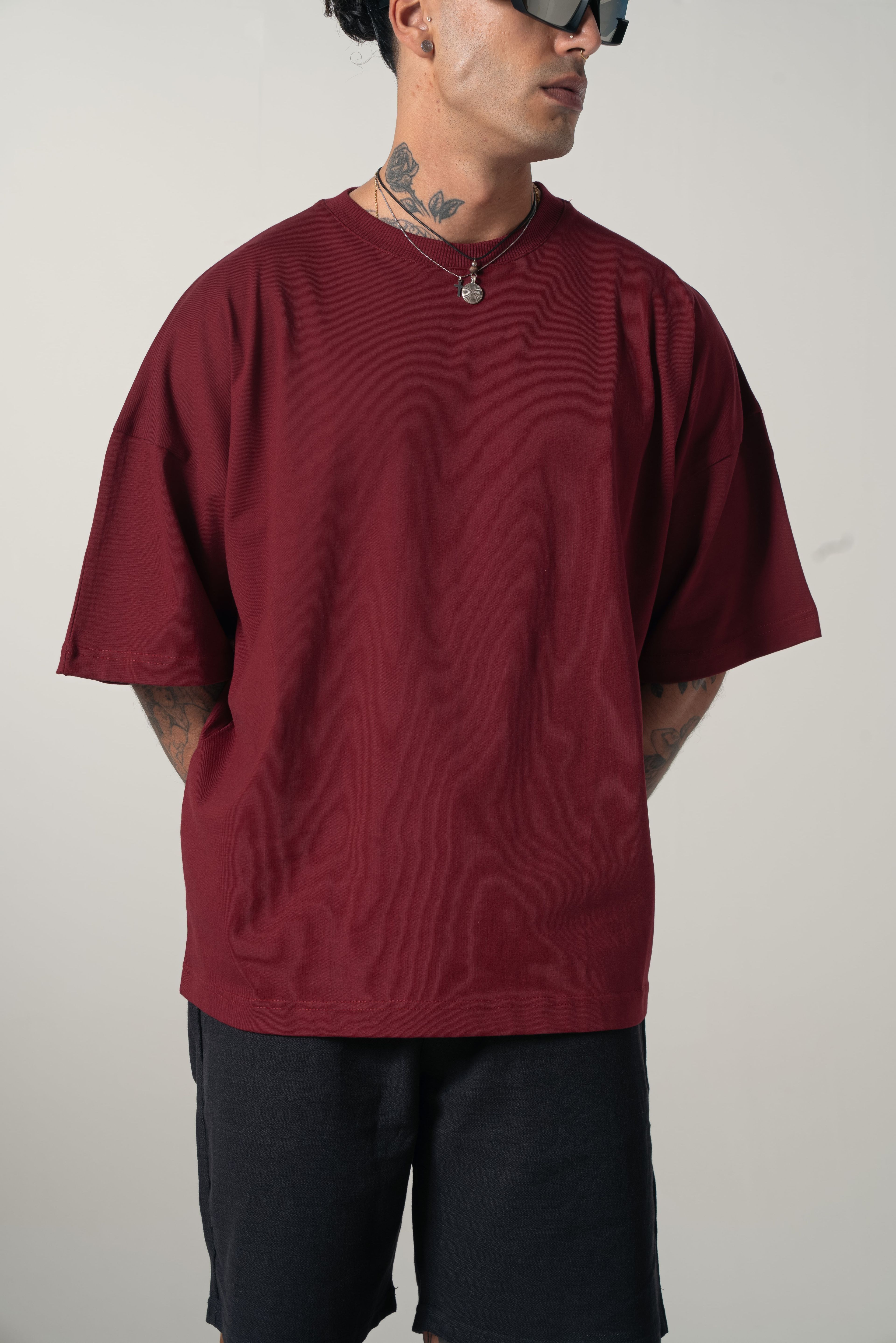 Bordo Basic Extra Oversize Tshirt