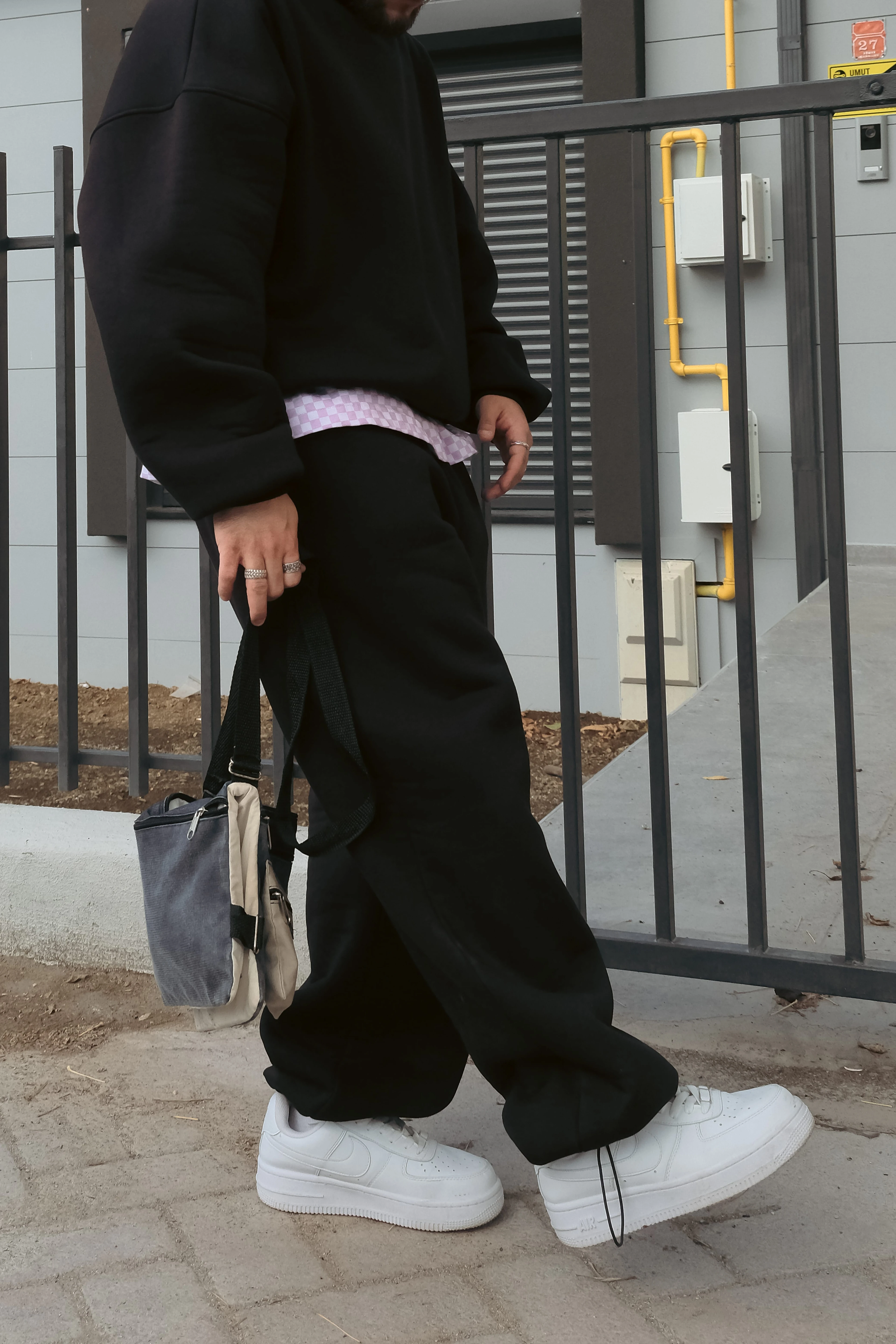 Siyah Baggy Eşofman (Premium Ürün)