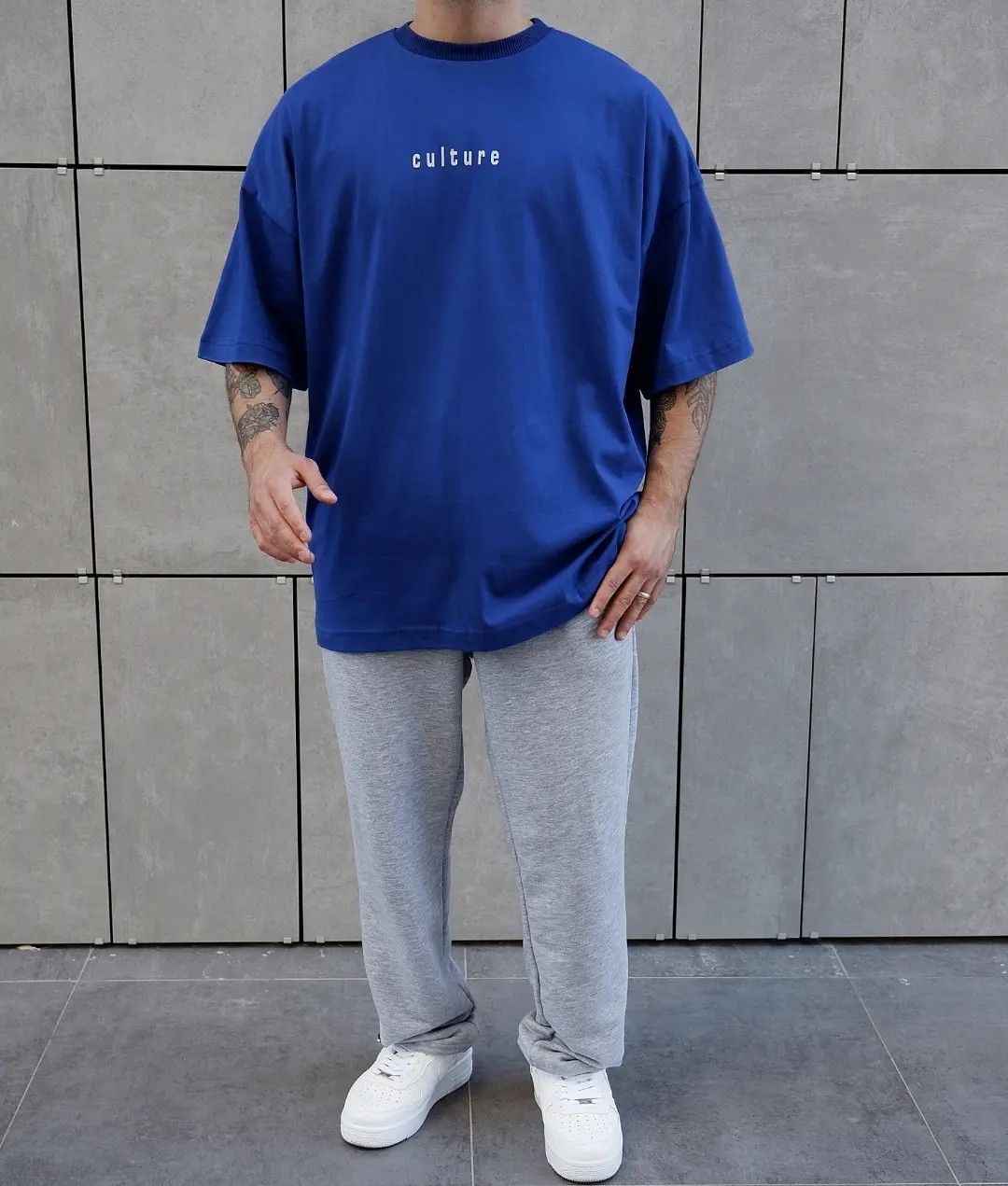 Culture Sax Blue Extra Oversize Tshirt