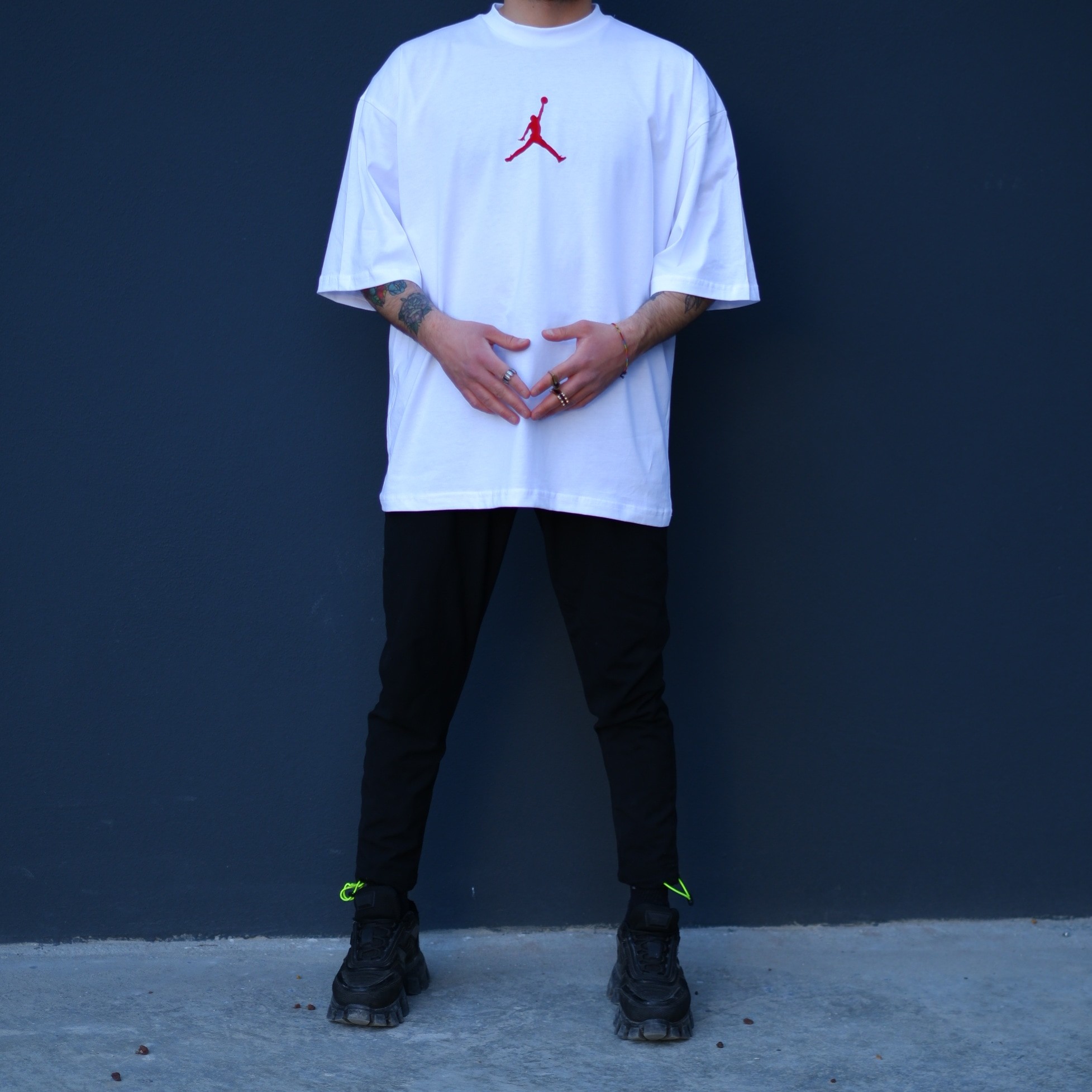 Jordan Beyaz Extra Oversize Tshirt
