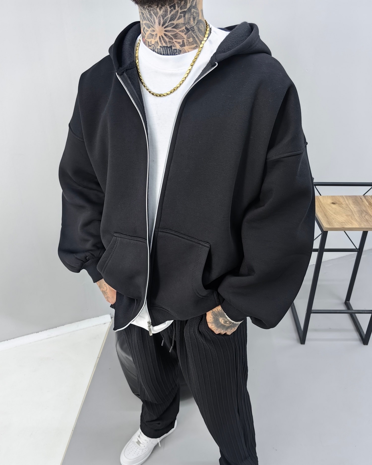 Premium Kalıp Full Zip Hoodie