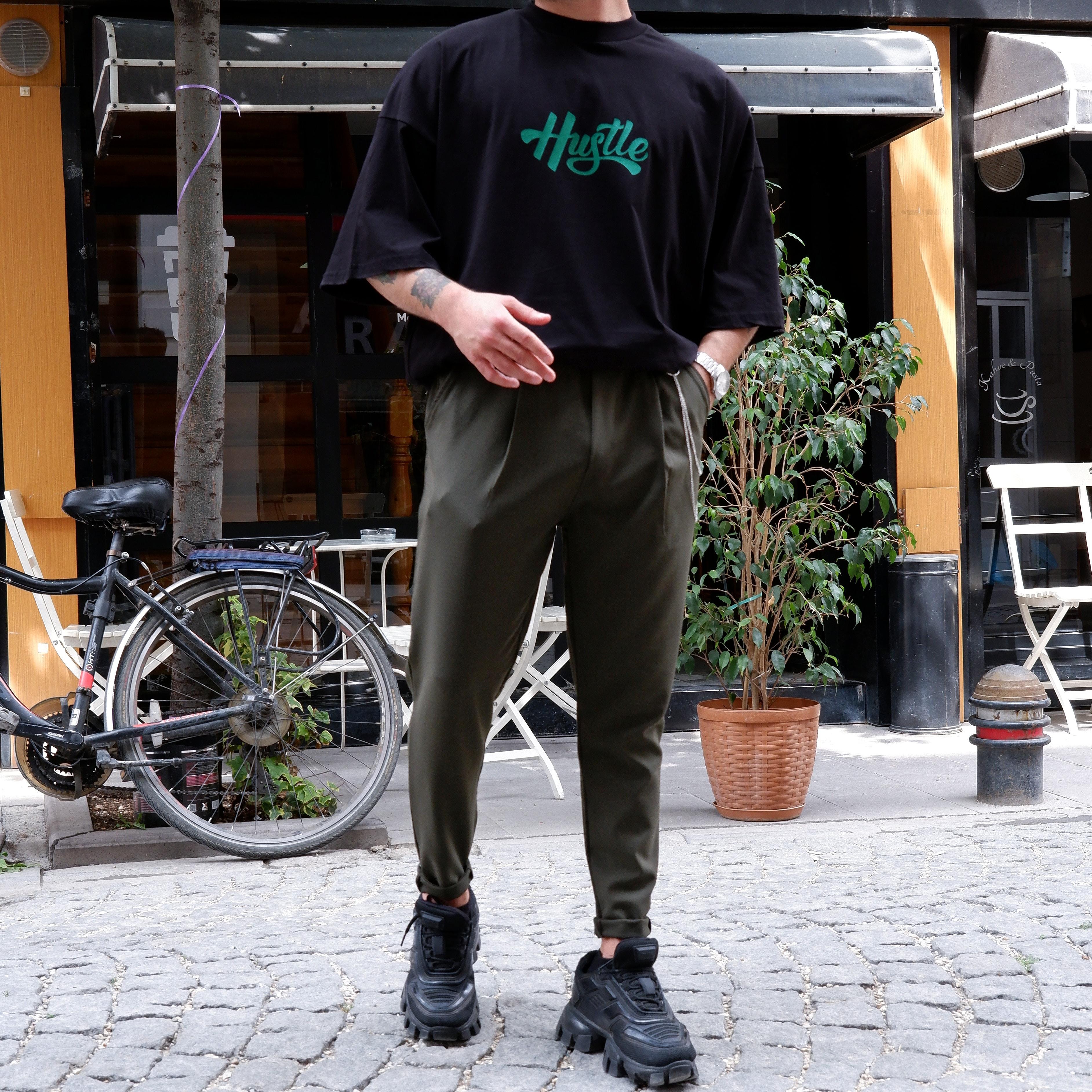 Hustle Extra Oversize Siyah Tshirt