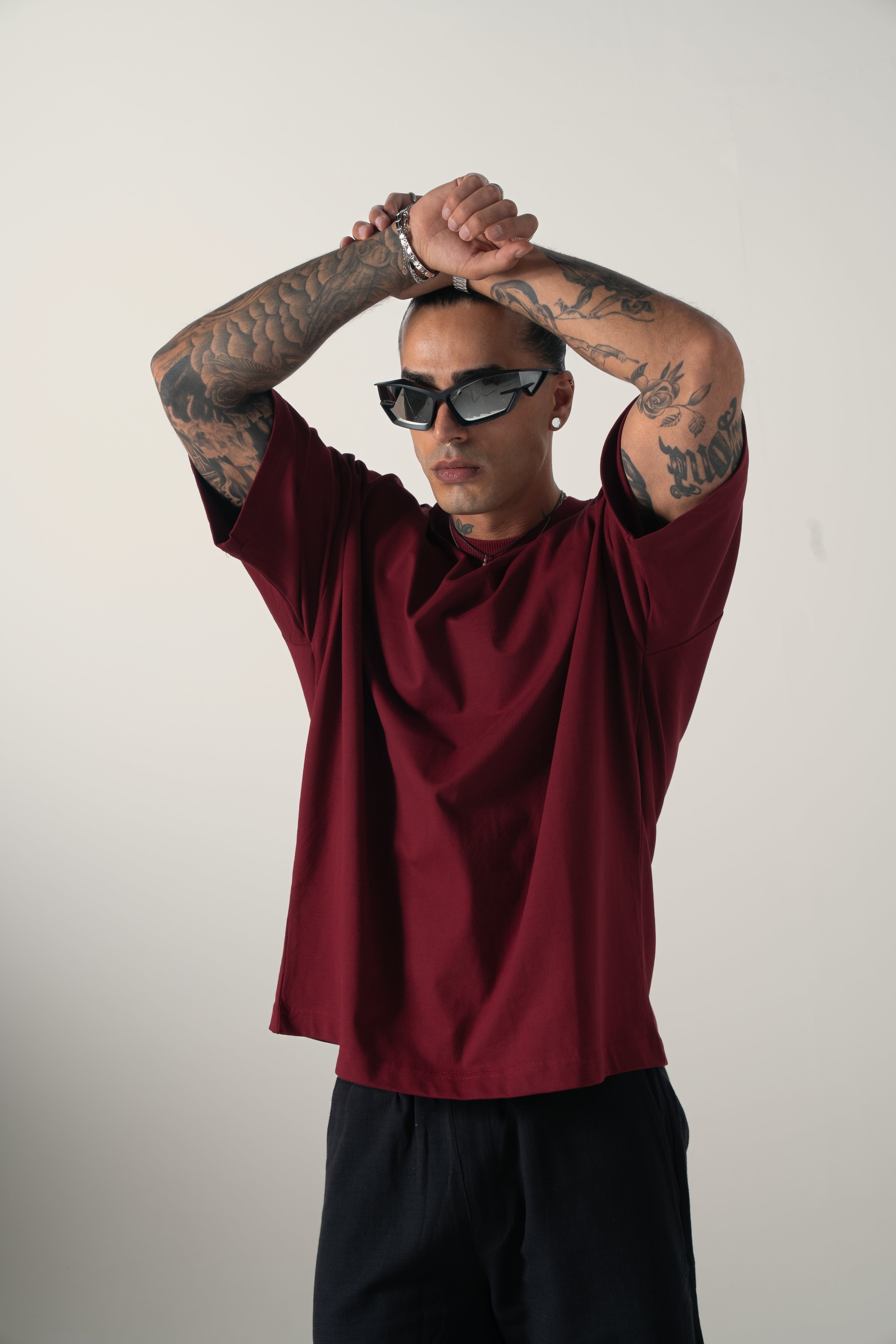 Bordo Basic Extra Oversize Tshirt