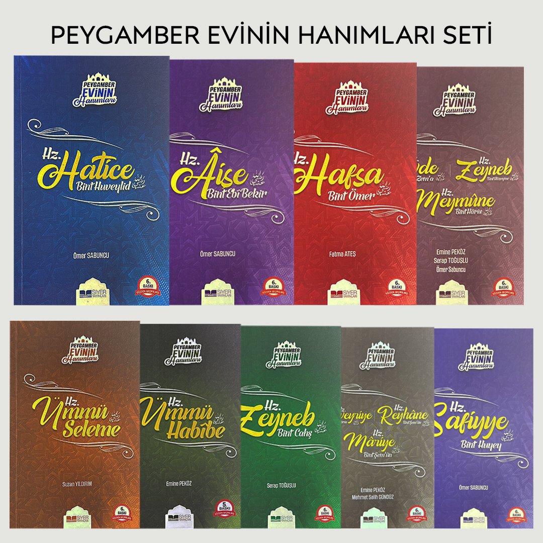 Peygamber Sallallahu Aleyhi ve Sellem Evinin Hanımları 9 Kitap