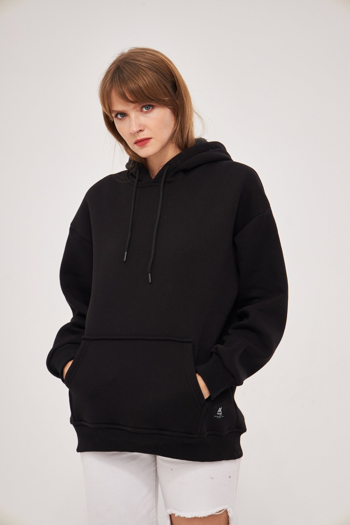 MAK Oversize Unisex Hoodie - Şardonlu