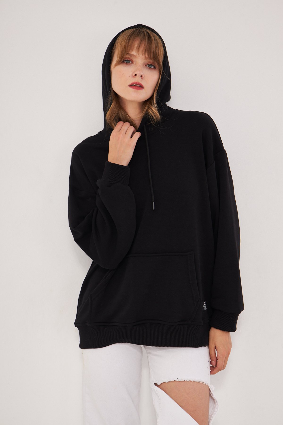 MAK Oversize Unisex Hoodie - Şardonsuz