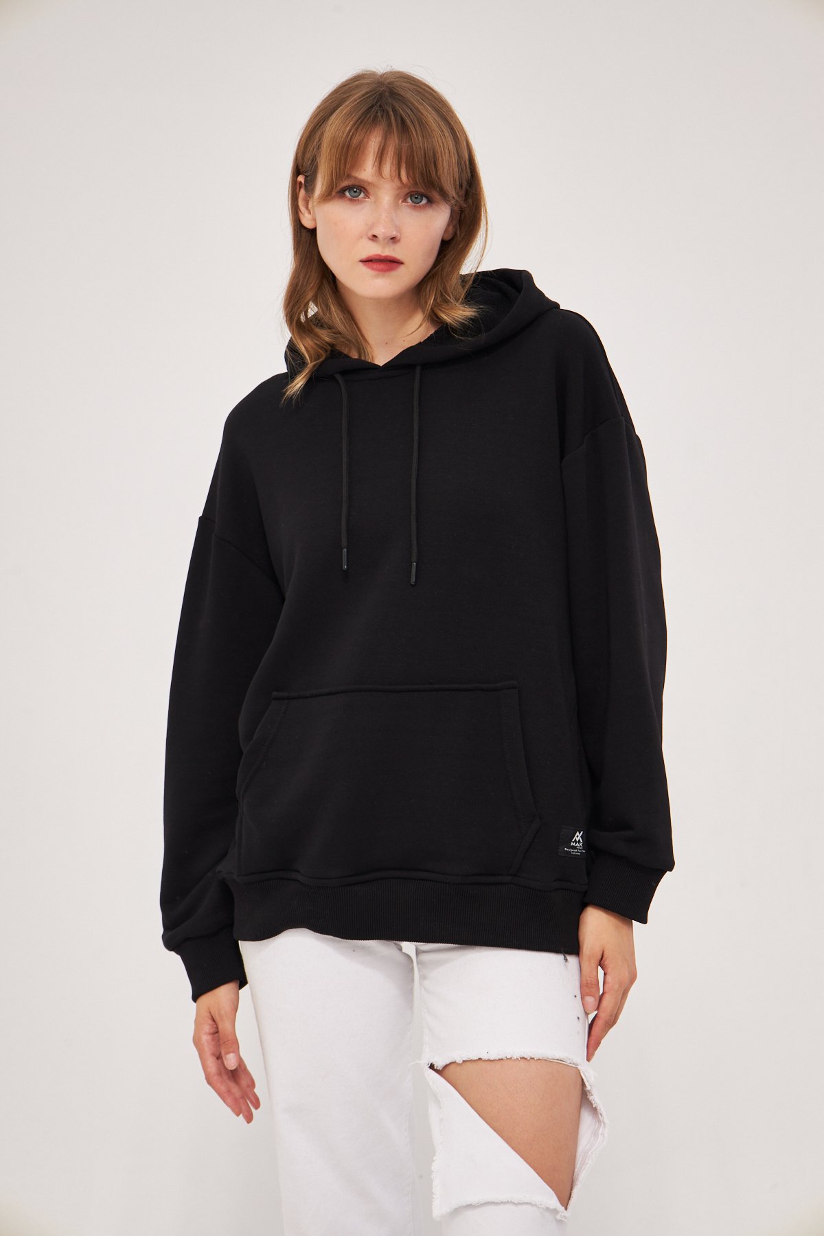 MAK Oversize Unisex Hoodie - Şardonsuz