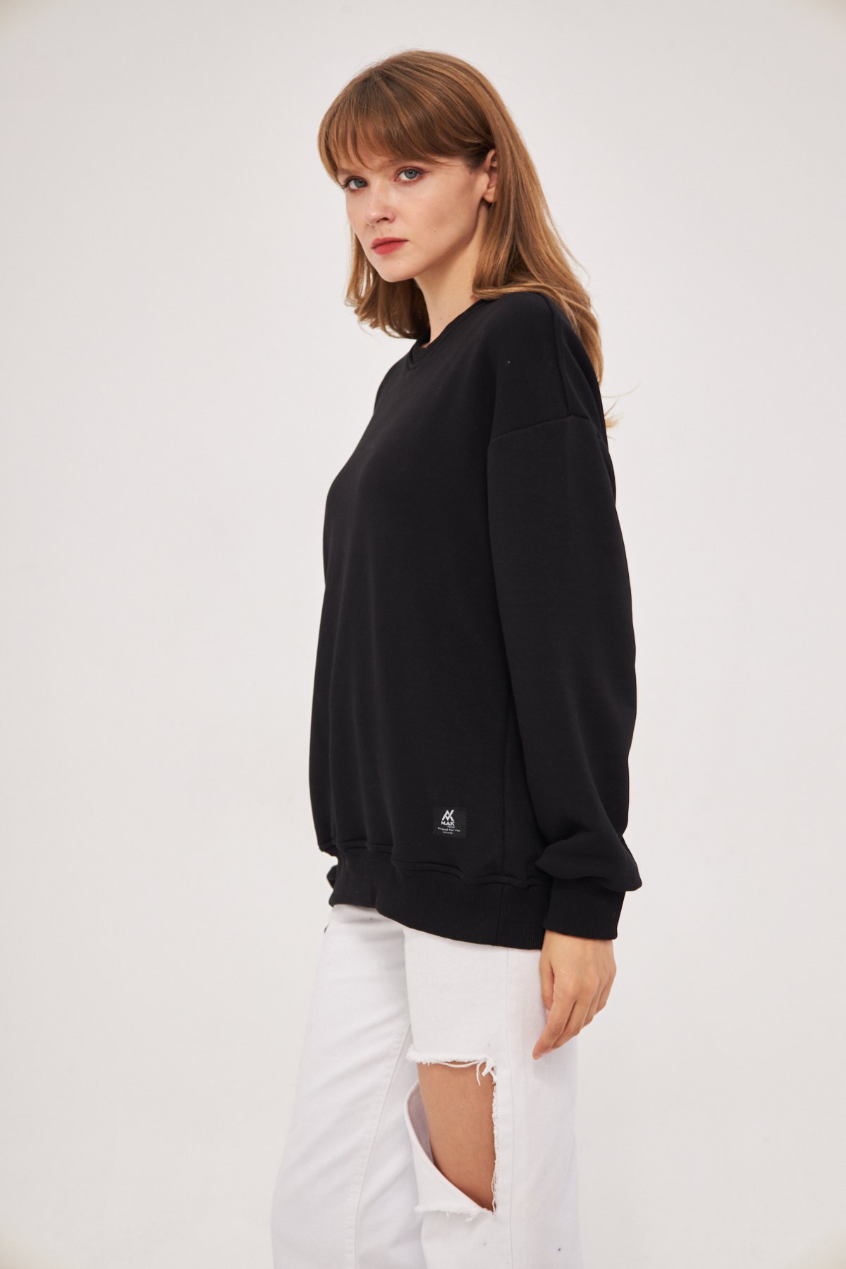 MAK Oversize Unisex Sweatshirt - Şardonsuz