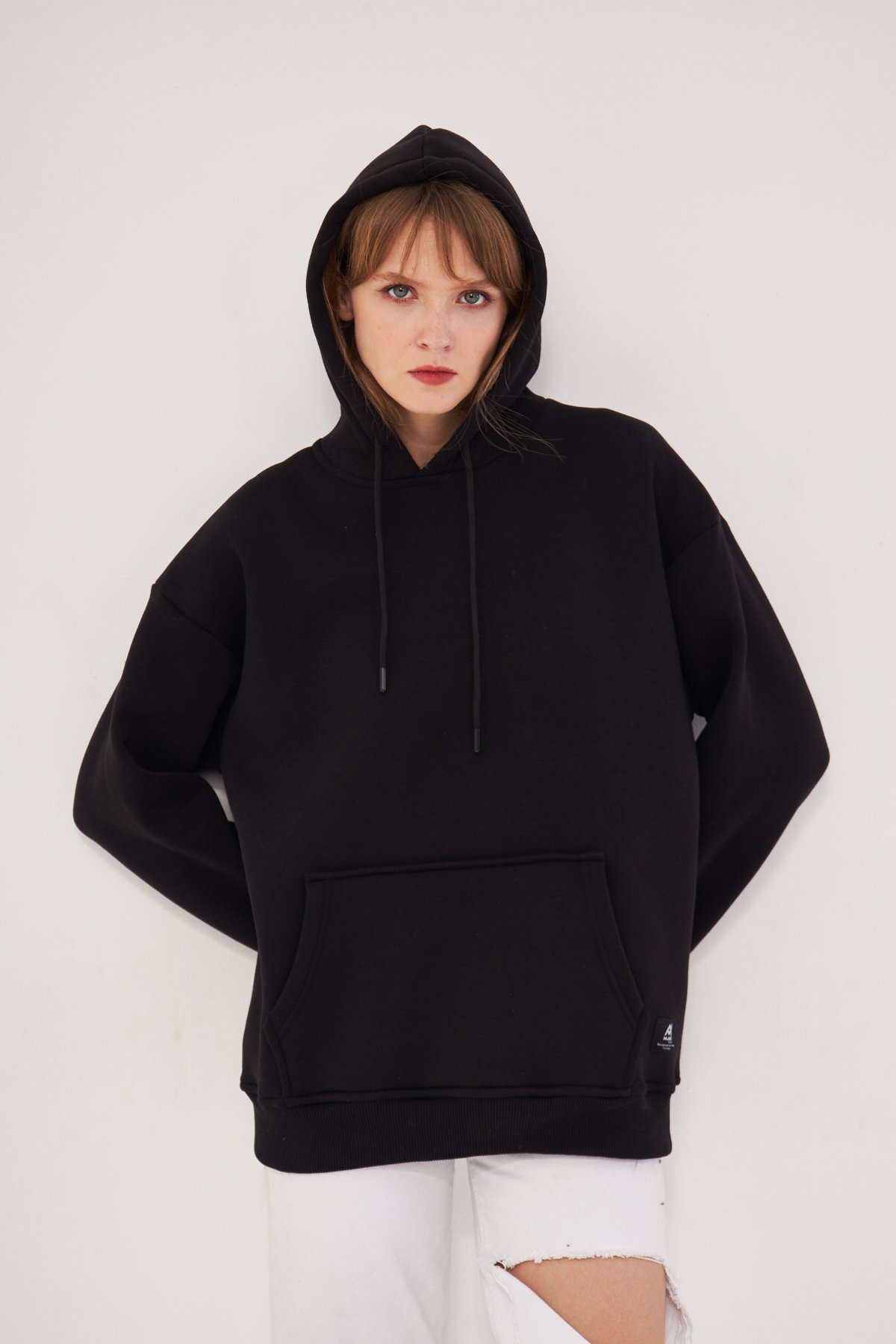 MAK Oversize Unisex Hoodie - Şardonlu