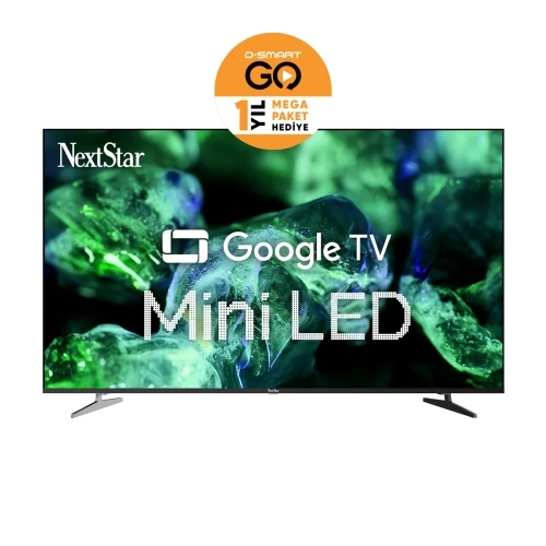NextStarYE-65IDWG11 65'' 165 Ekran Uydu Alıcılı 4K Ultra HD Google MiniLED TV