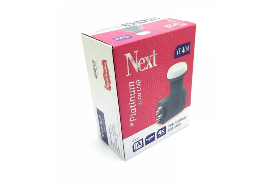 Next YE-404 Platinum Quad LNB Dört Çıkışlı Lnb YENİ
