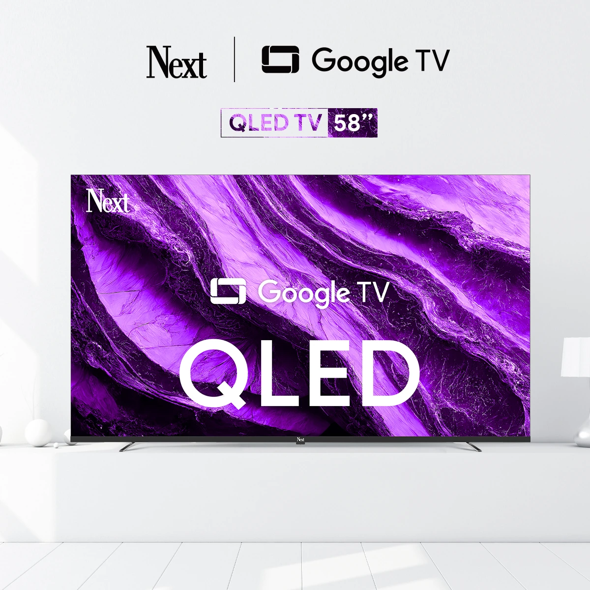 NextYE-58GFSG8-QLED 58" 147 Ekran UHD 4K Google TV
