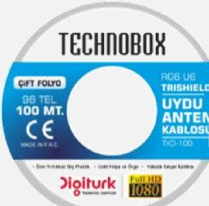 TECHNOBOX 96 TEL ANTEN KABLOSU 100 MT