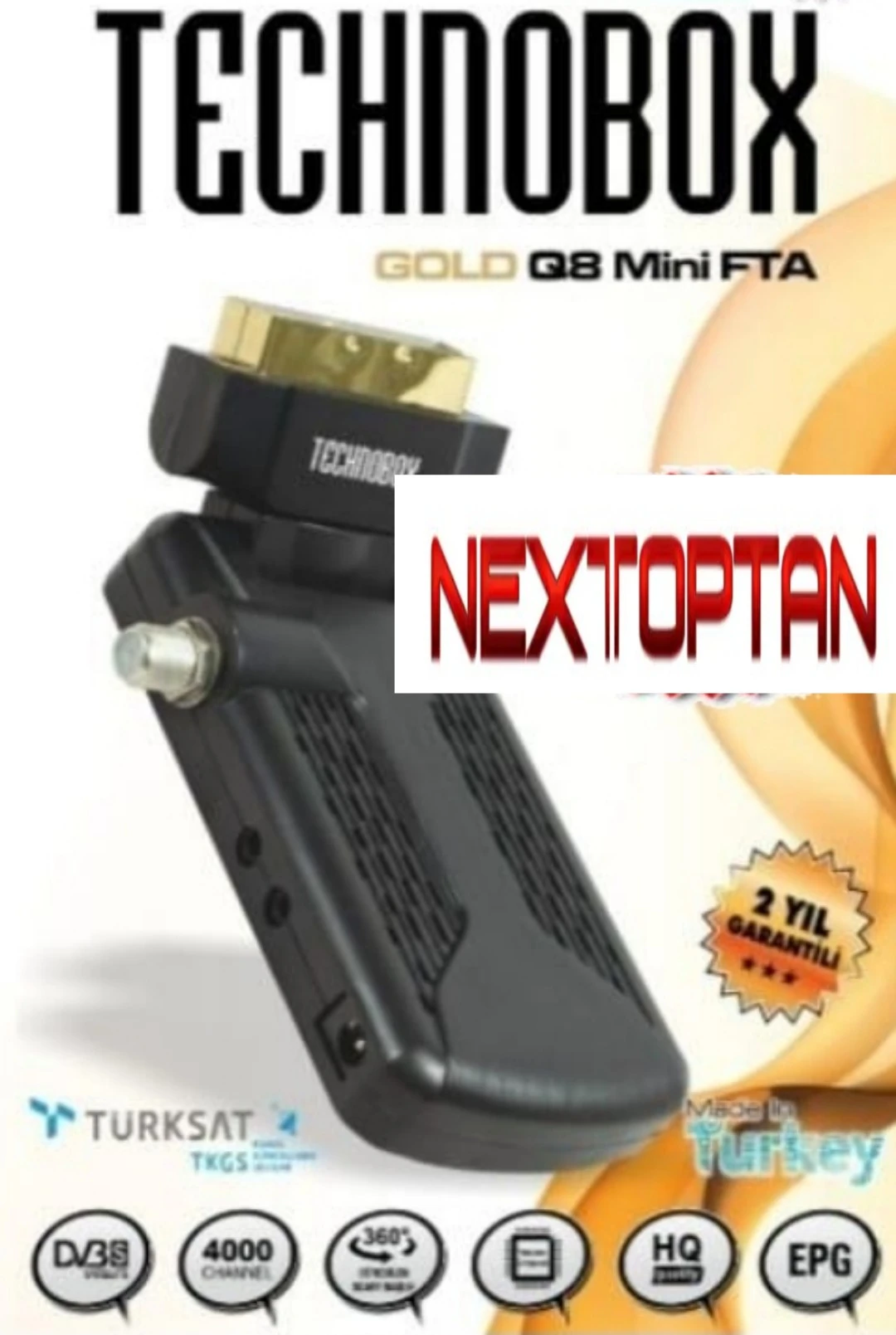 TECHNOBOX GOLD G8 MİNİ FTA UYDU ALICI
