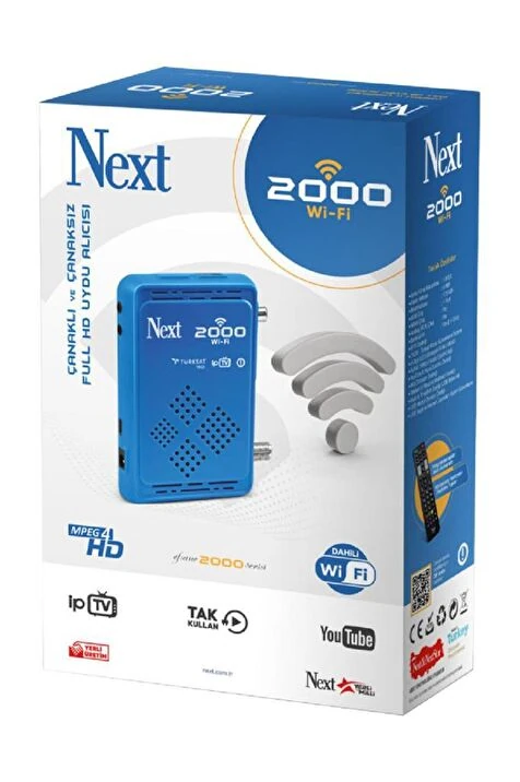 Next 2000 WİFİ S HD UYDU ALICI Dahili Wifi IPTV