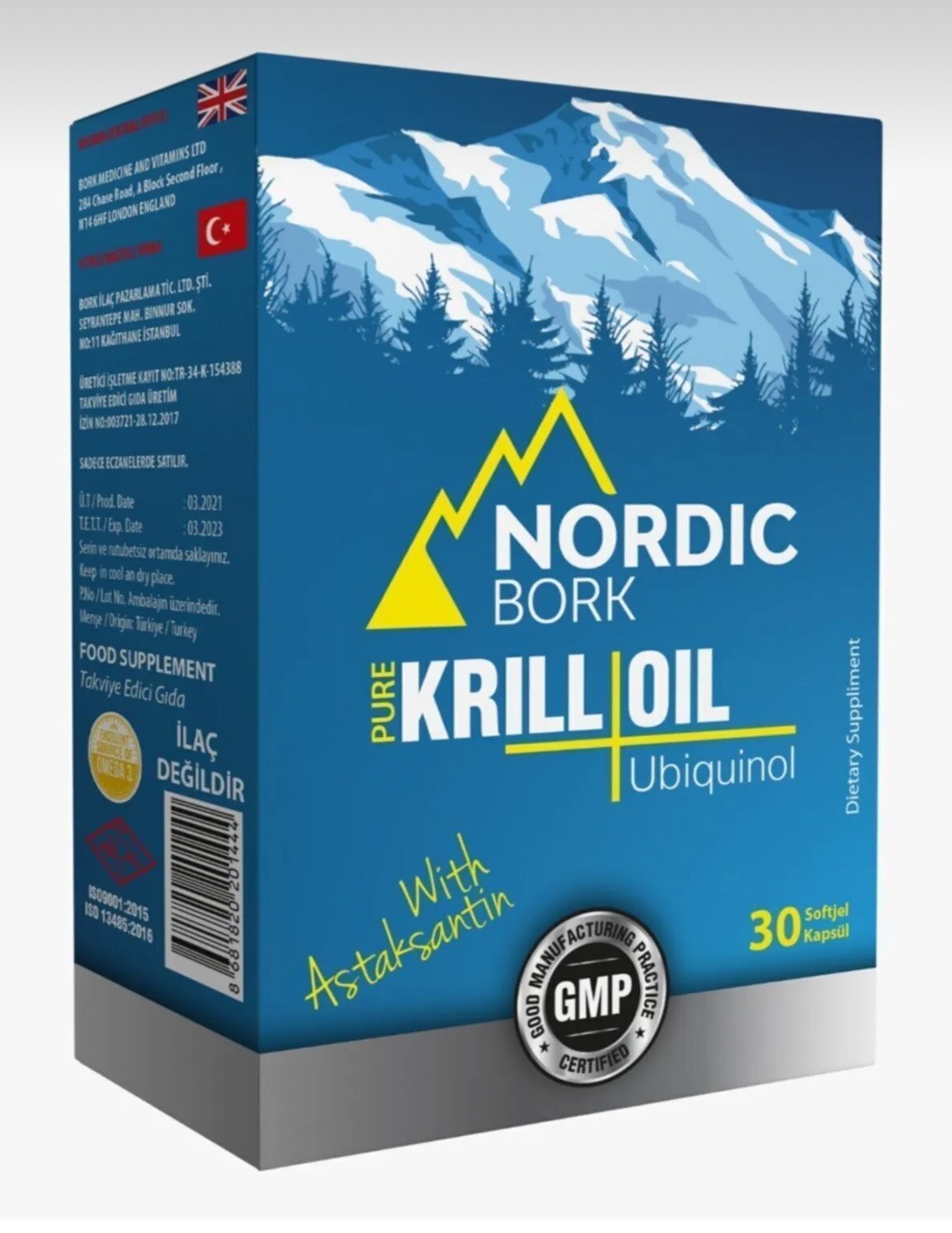 Bork Pure Krill Oil Q10 Soft Gel 30 Kapsül
