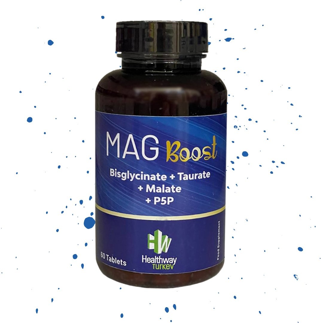 MagBoost Magnezyum Bisglisinat Taurat Malat ve P5P 60 tablet