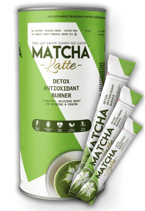 Matcha Premium Latte Kahve ve Hindistan Ceviz Aromalı Çay 20 adet