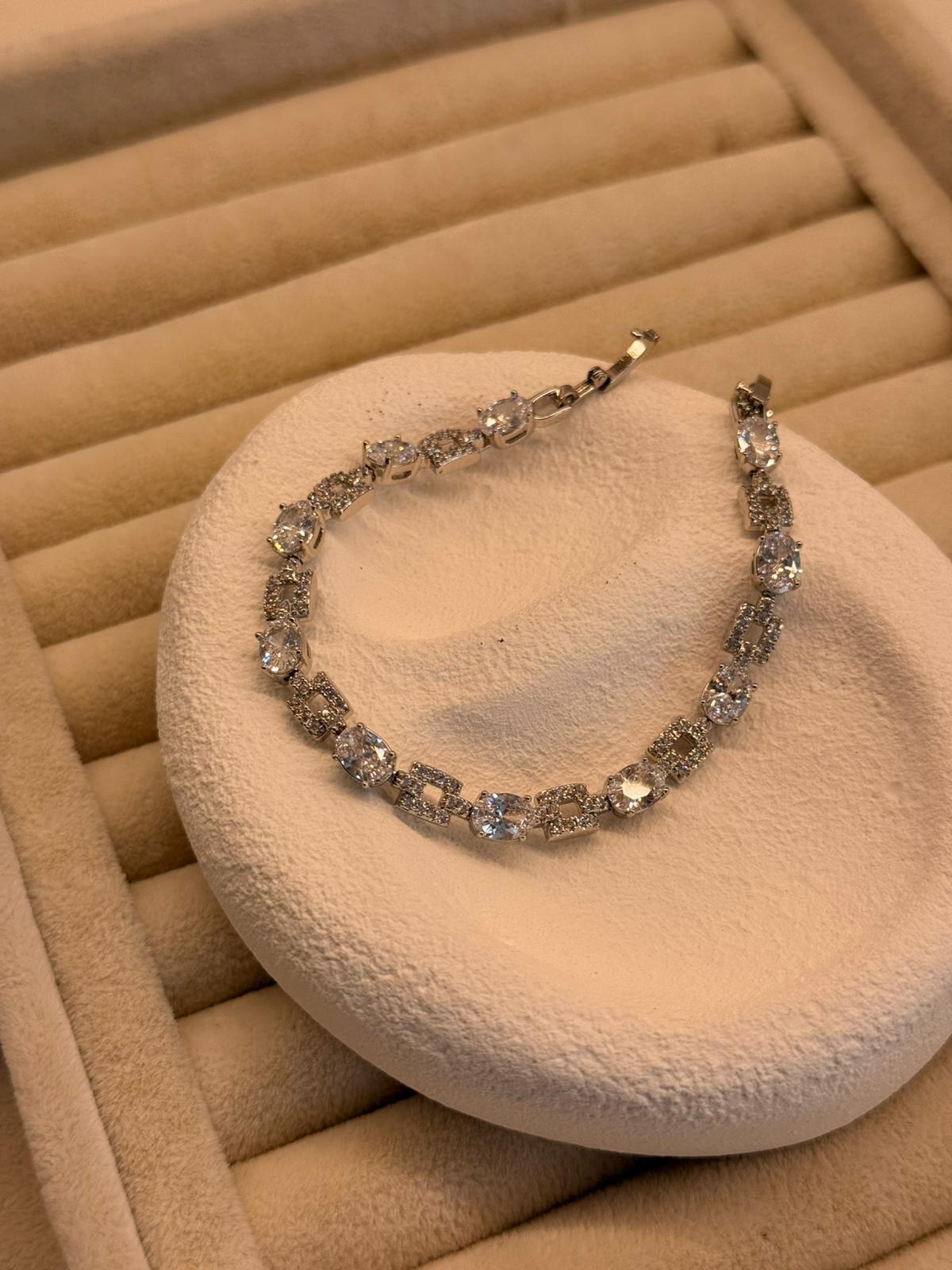 Zirkon Taşlı Silver Xuping Bileklik 1130