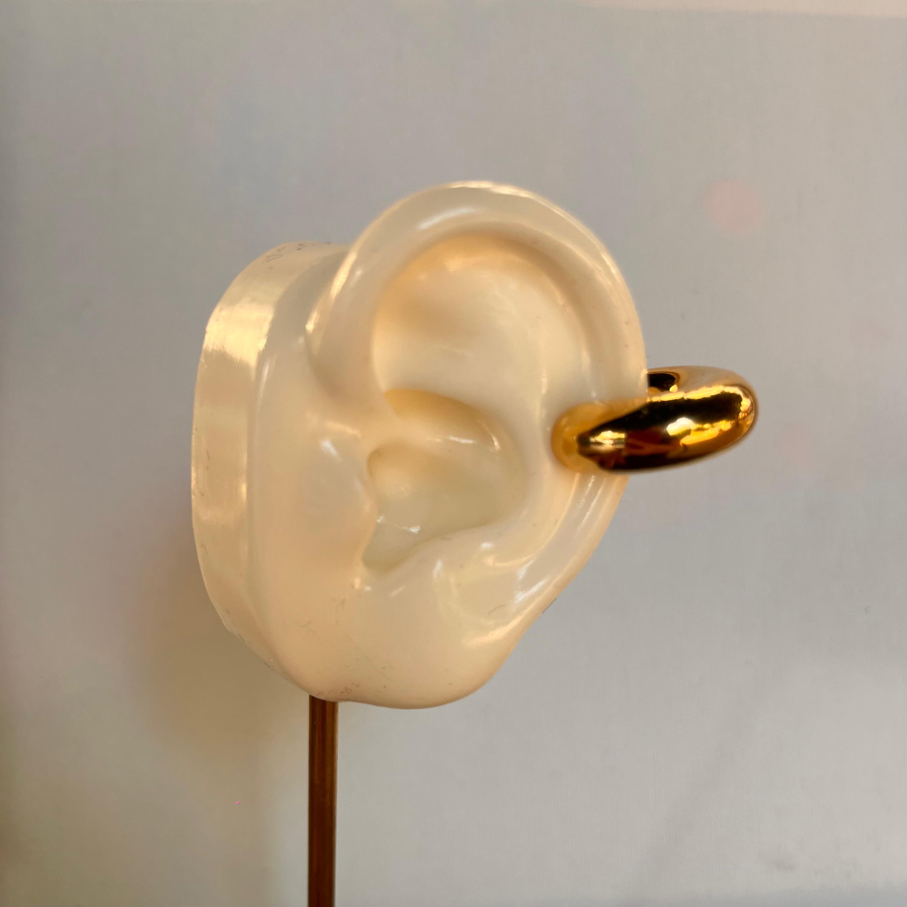 Boru Halka Gold Kıkırdak Küpe 1194