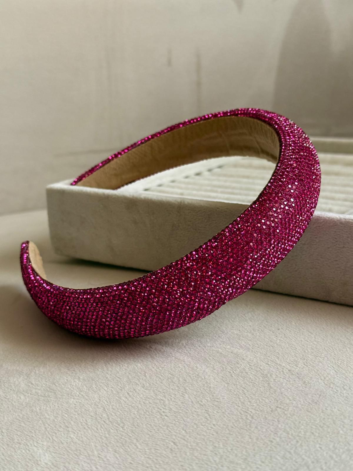 Fuşya Zr Model Taşlı Lüks Taç 886