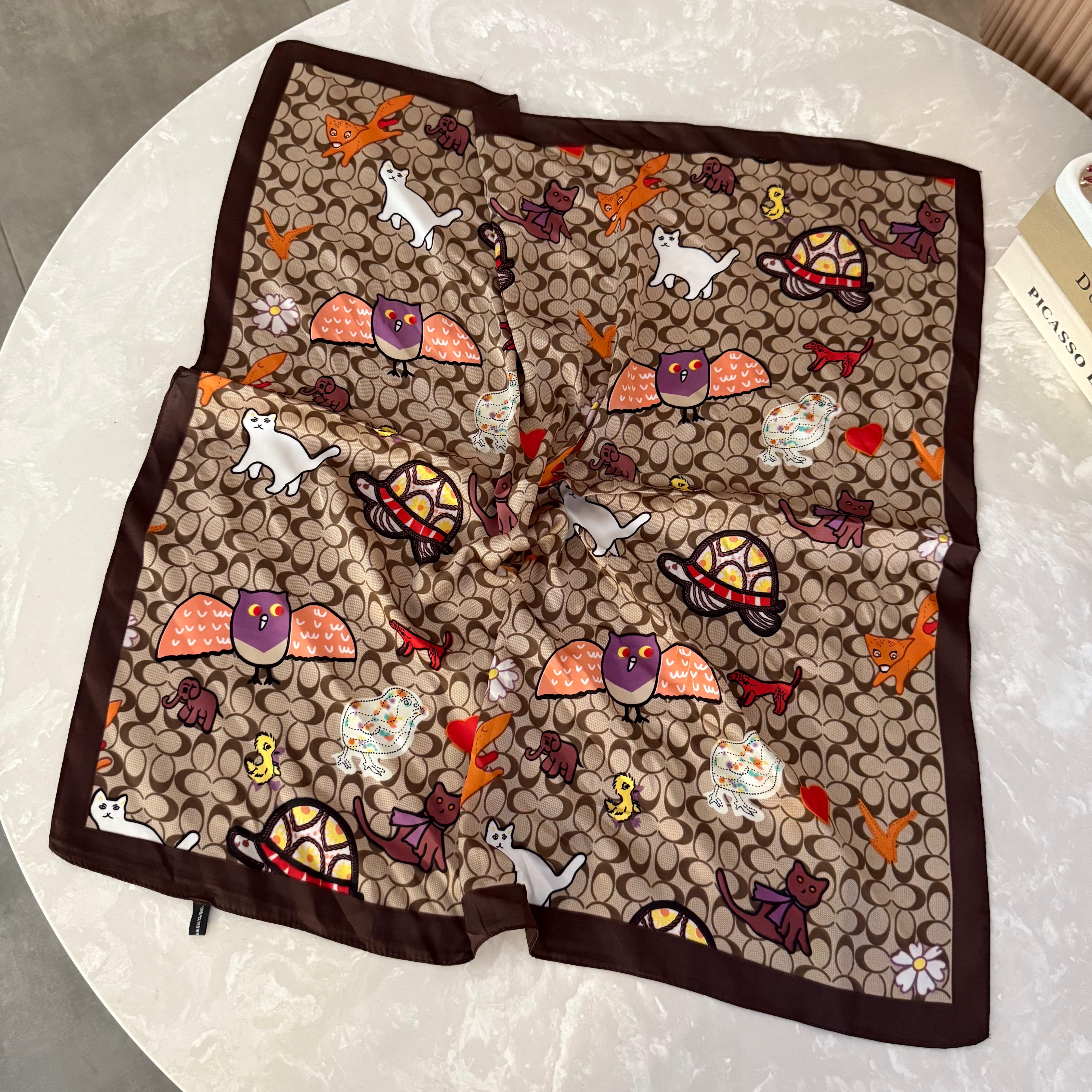 Renkli Desenli Fular 1043