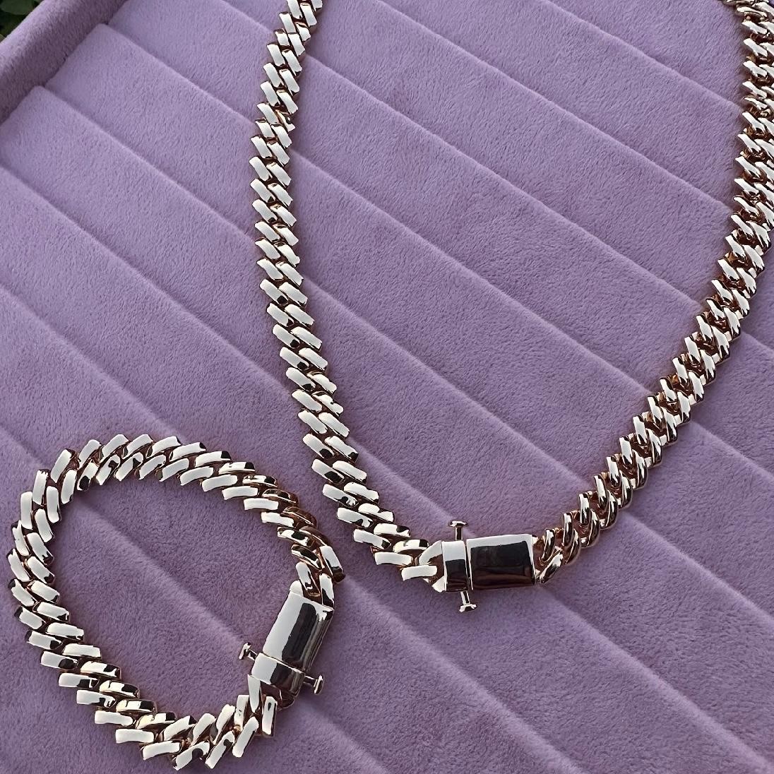 Kilit Model Gold Kolye Bileklik Seti 818