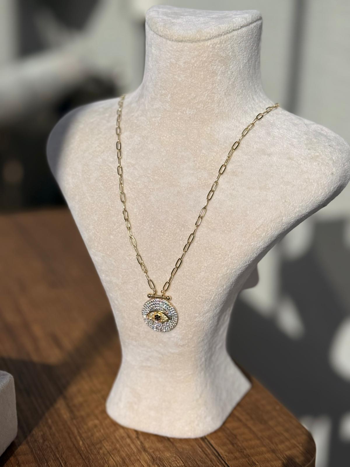 Özel Seri Taşlı Göz Kolye 1312