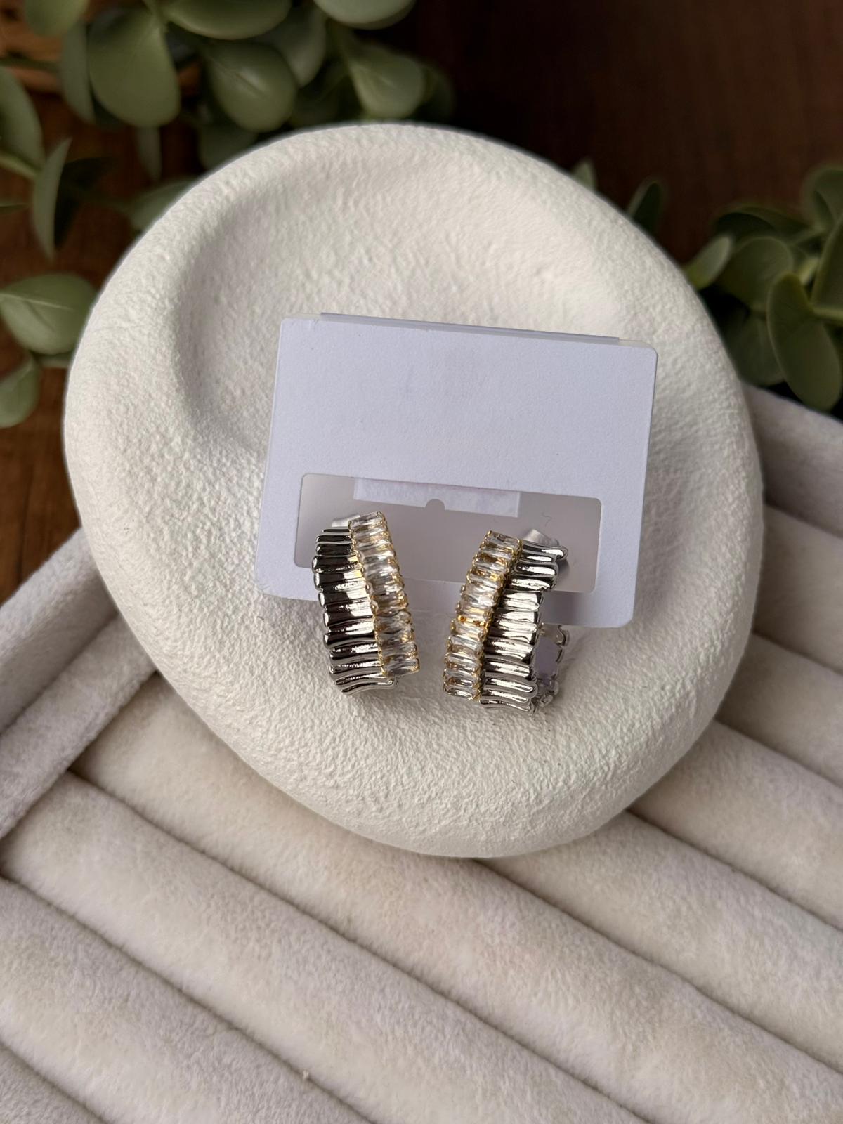 Özel Seri Çift Renkli Halka Küpe 1303