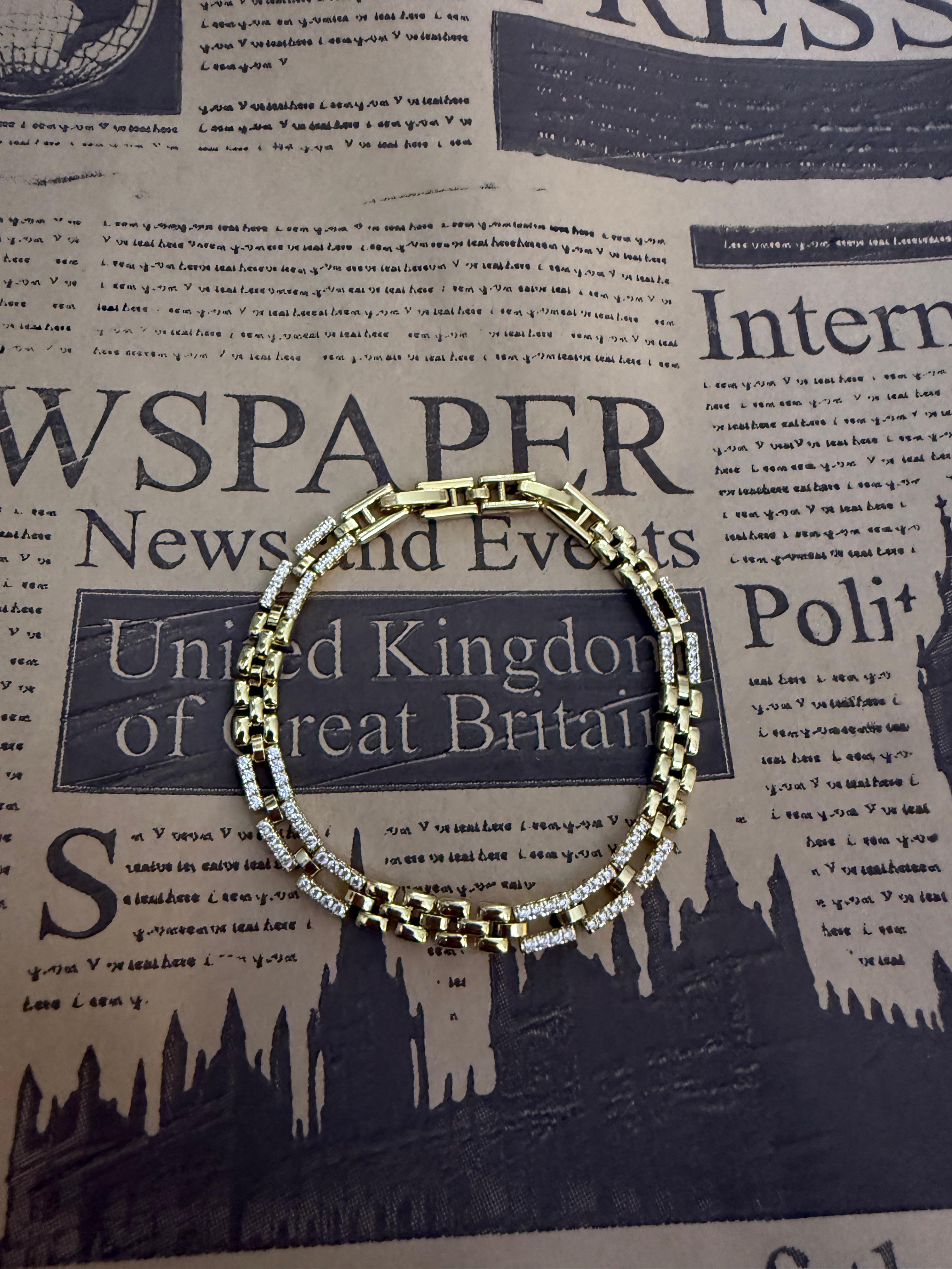 Xuping Zirkon Taşlı 14 K Bileklik 1249