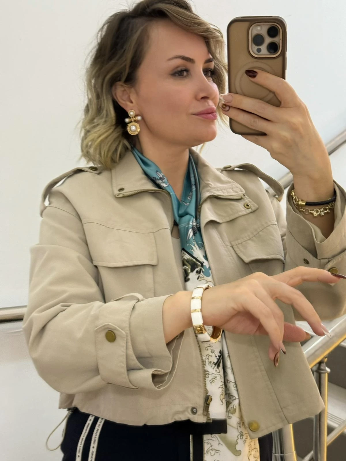 Renkli Desenli Fular 1153