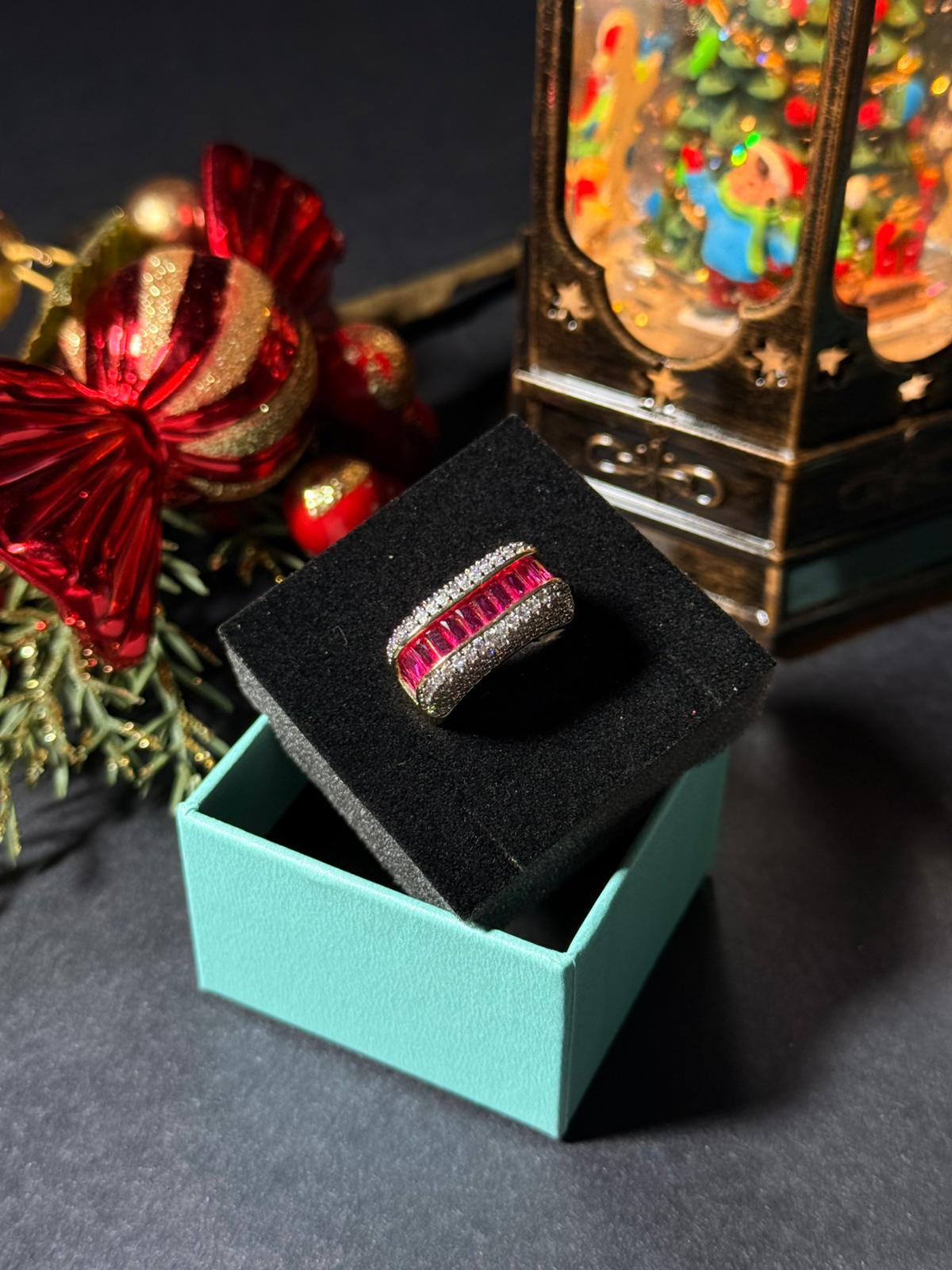 Zirkon Taşlı Gold Ayarlanabilir Yüzük 1267