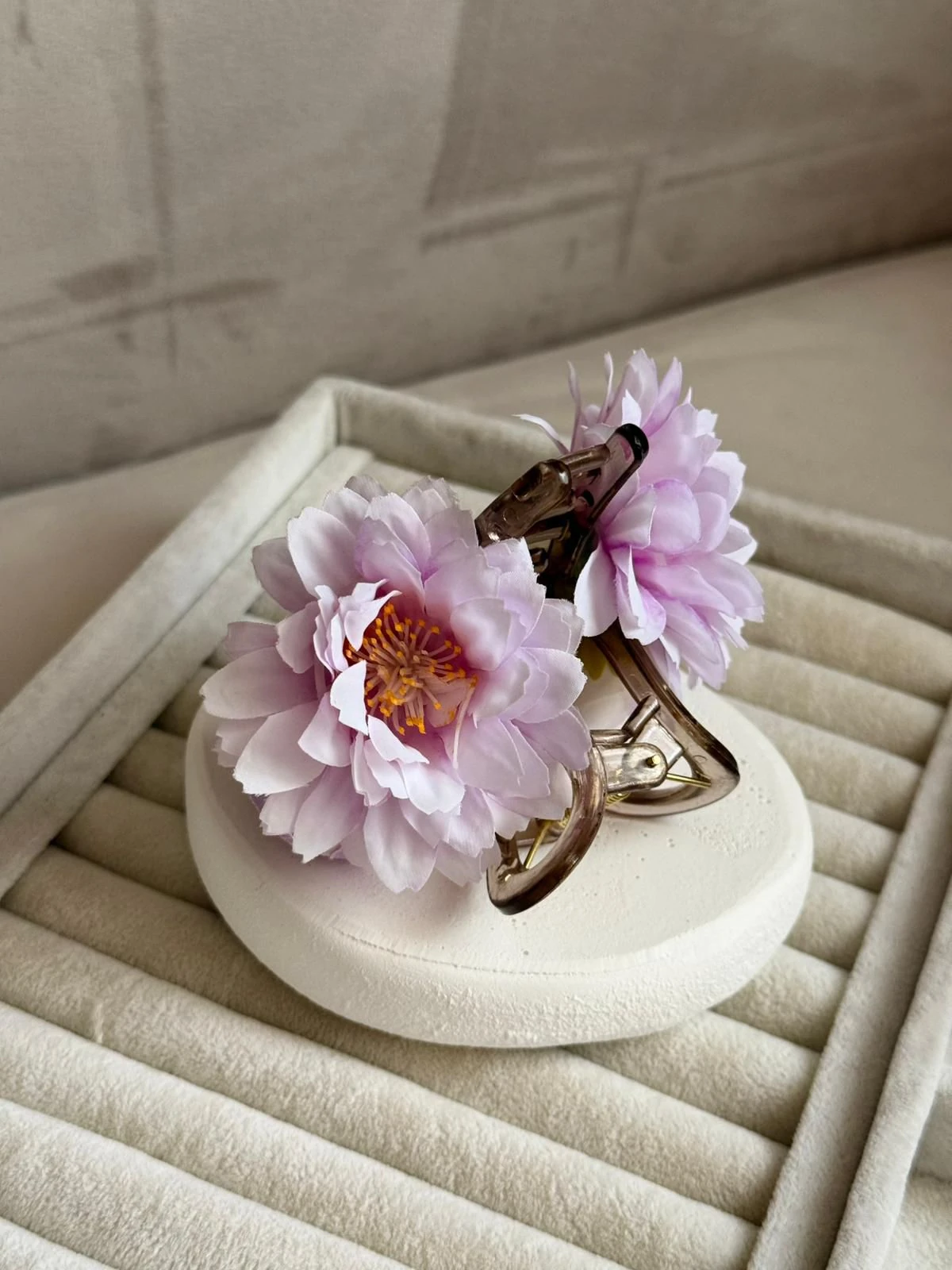 Mandal Lila Çiçek Toka 887