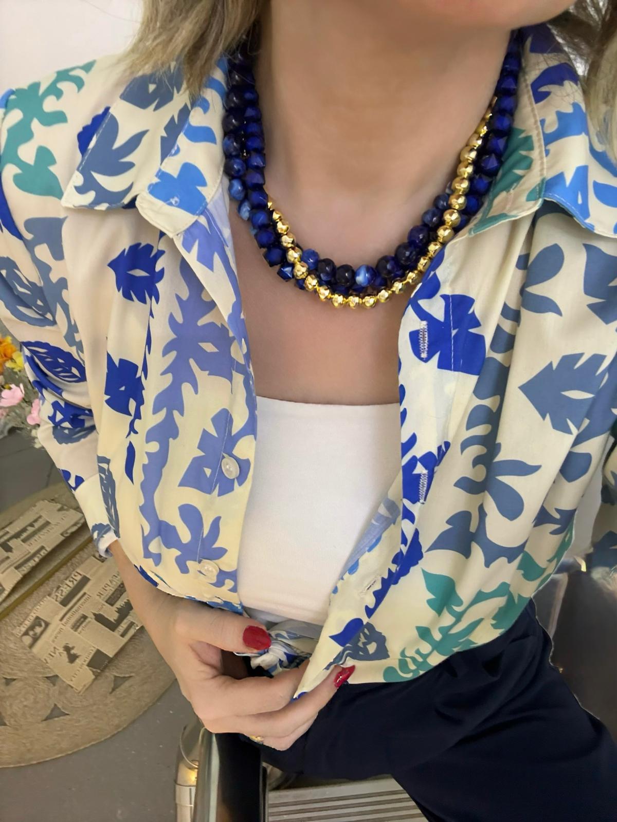 Boncuk Topçuk 3'Lü Kolye 1243