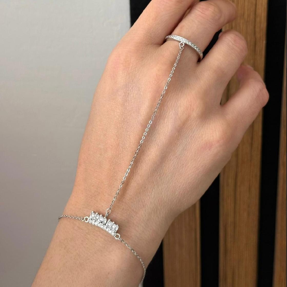 Silver Yüzüklü Taşlı Minimalist Şahmeran 677