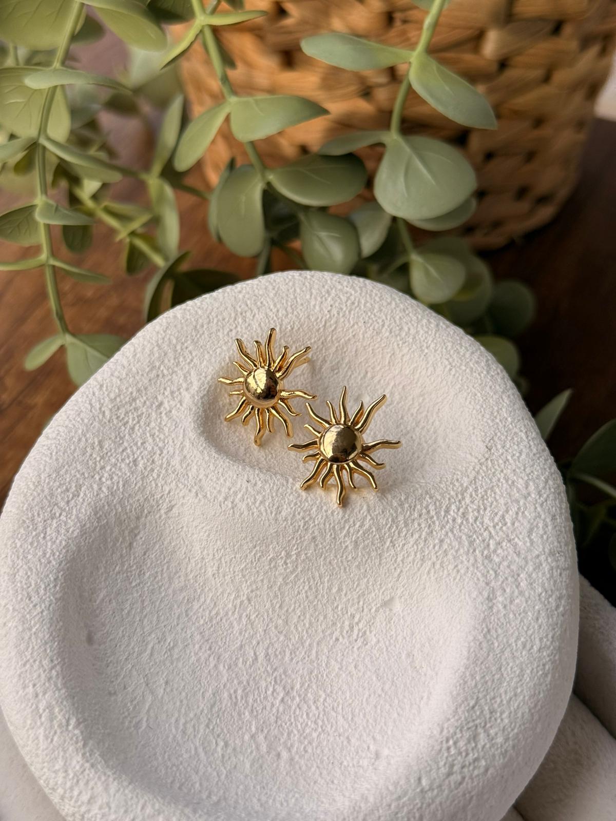 Güneş Tasarım Çelik Küpe 1298