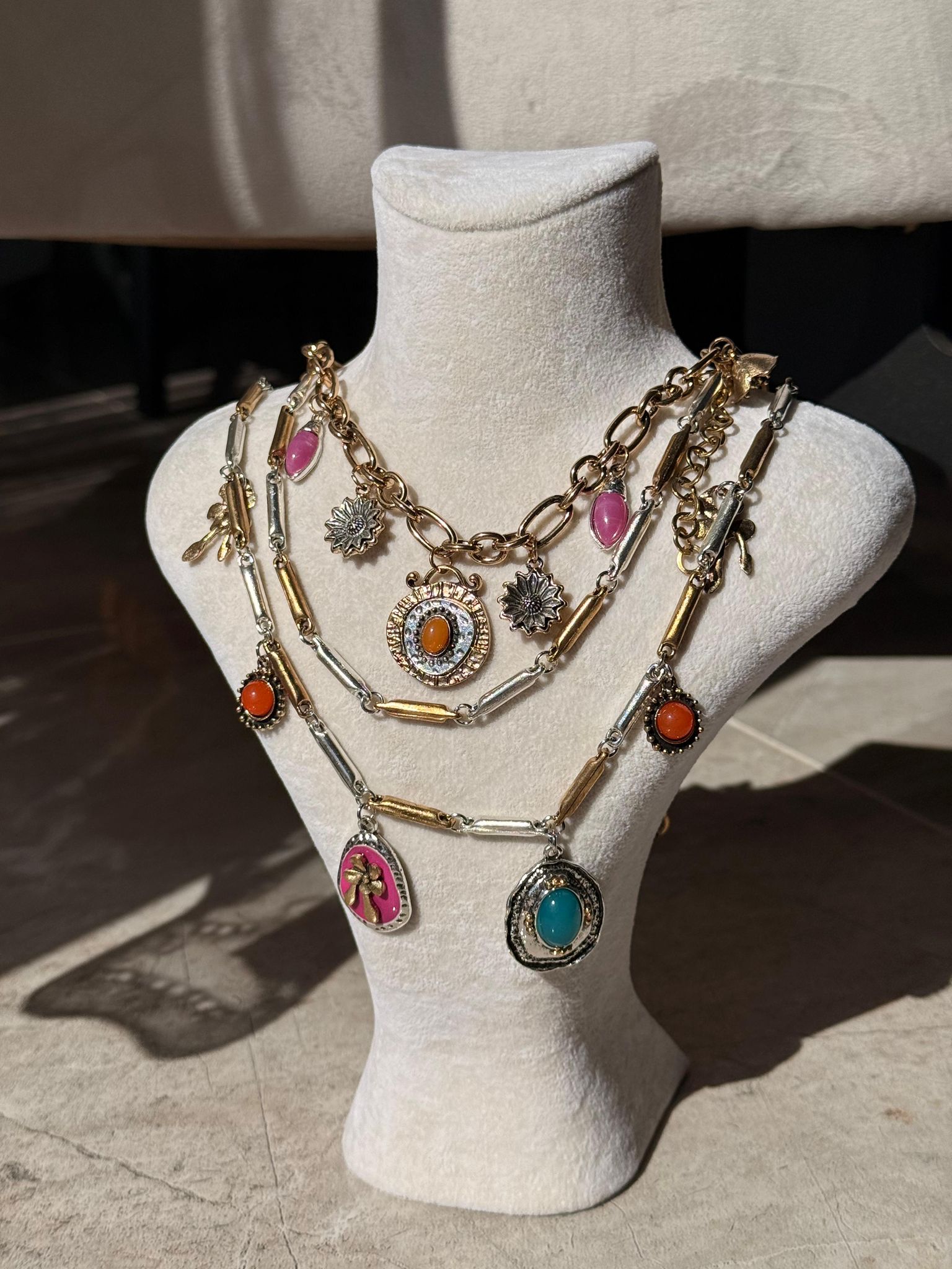 Zr Model Çoklu Kolye 1161