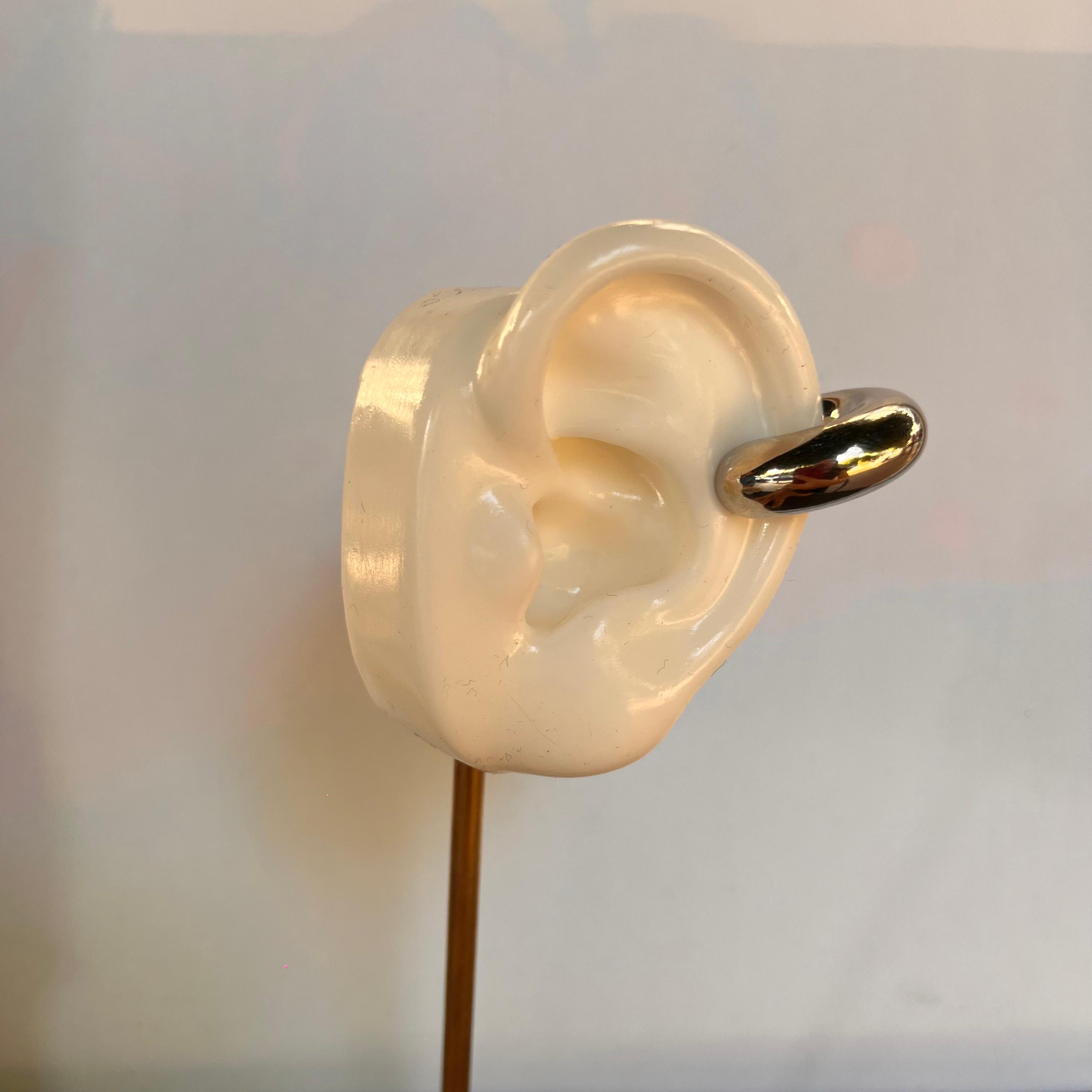 Boru Halka  Silver Kıkırdak Küpe 1192