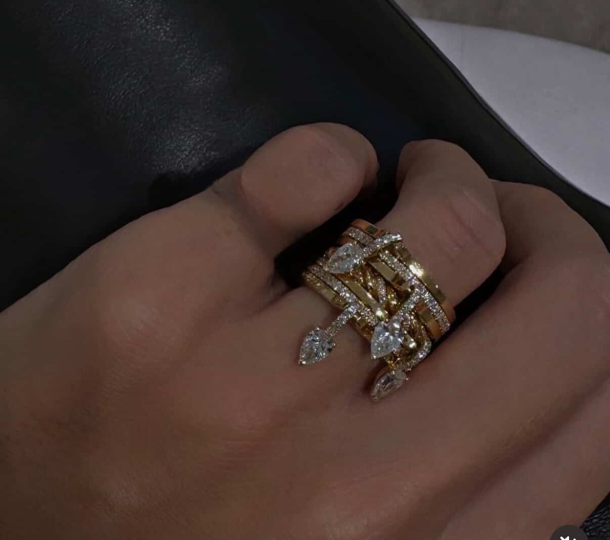 Zirkon Taşlı İki Renk Özel Seri Yüzük 1262