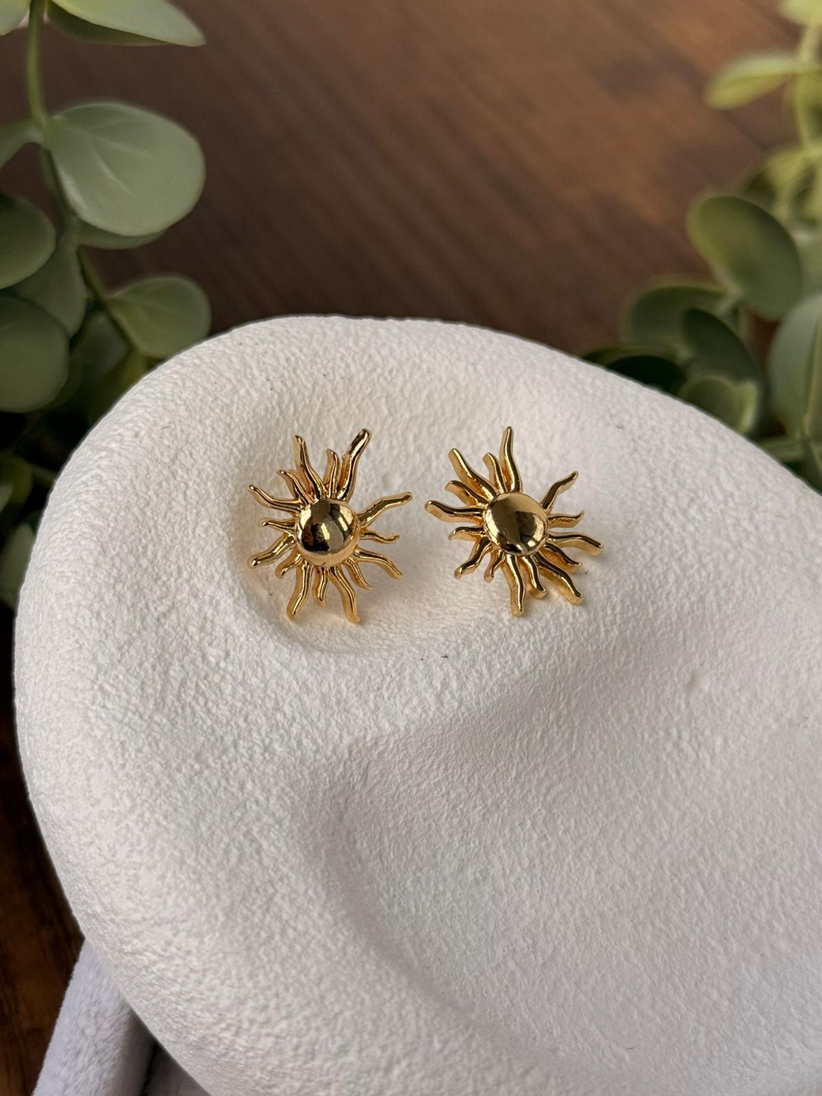 Güneş Tasarım Çelik Küpe 1298