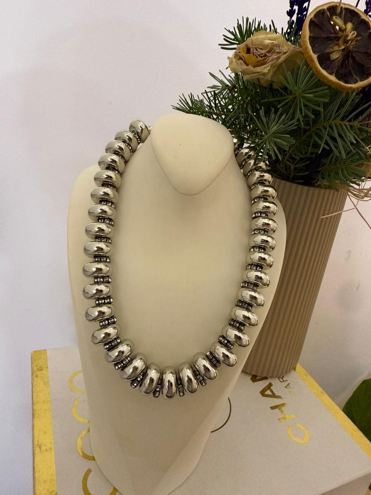 Özel Seri Silver Yassı Kolye 1256