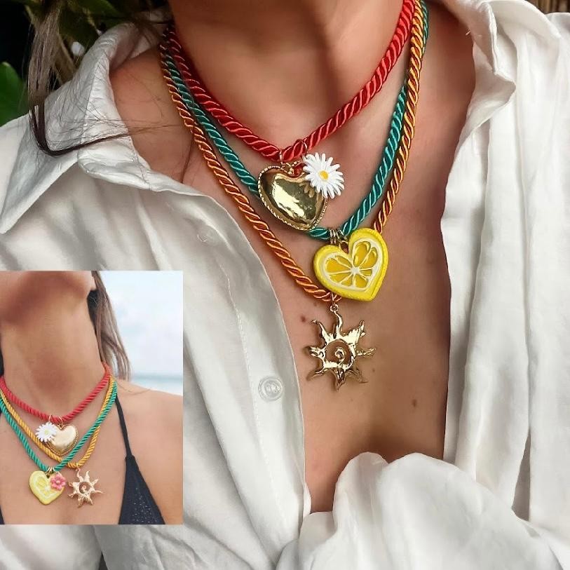 Charmlı Marka Model Halat Kolye 576