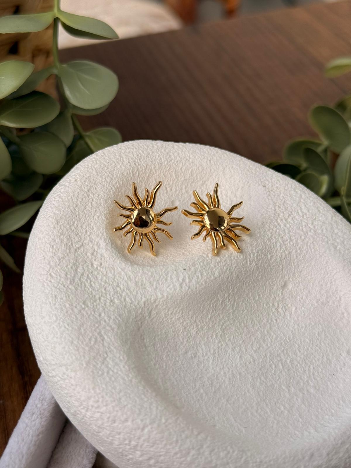 Güneş Tasarım Çelik Küpe 1298